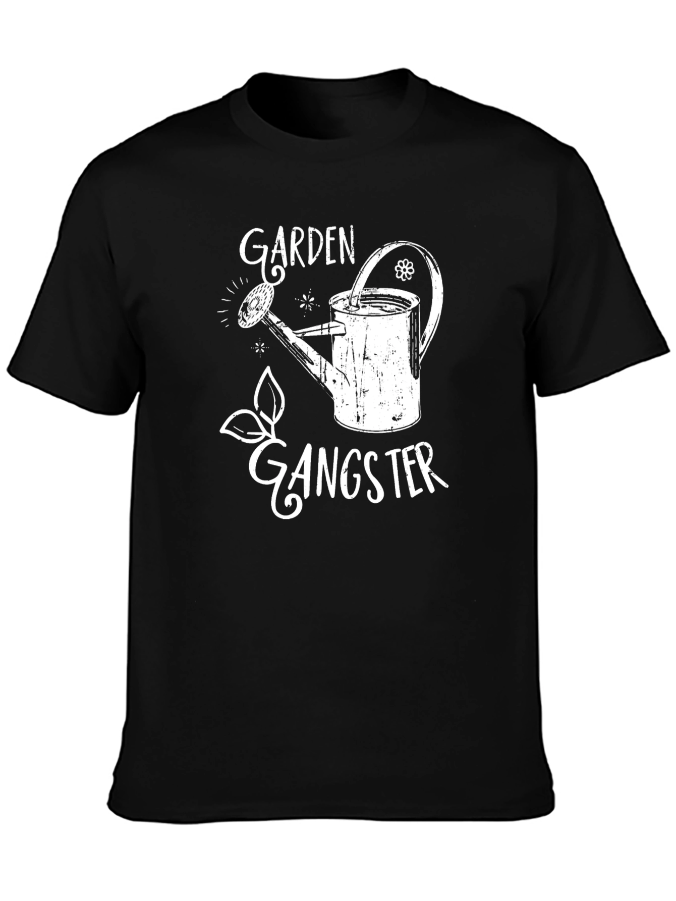 Black Garden Gangster Graphic T-Shirt view 3