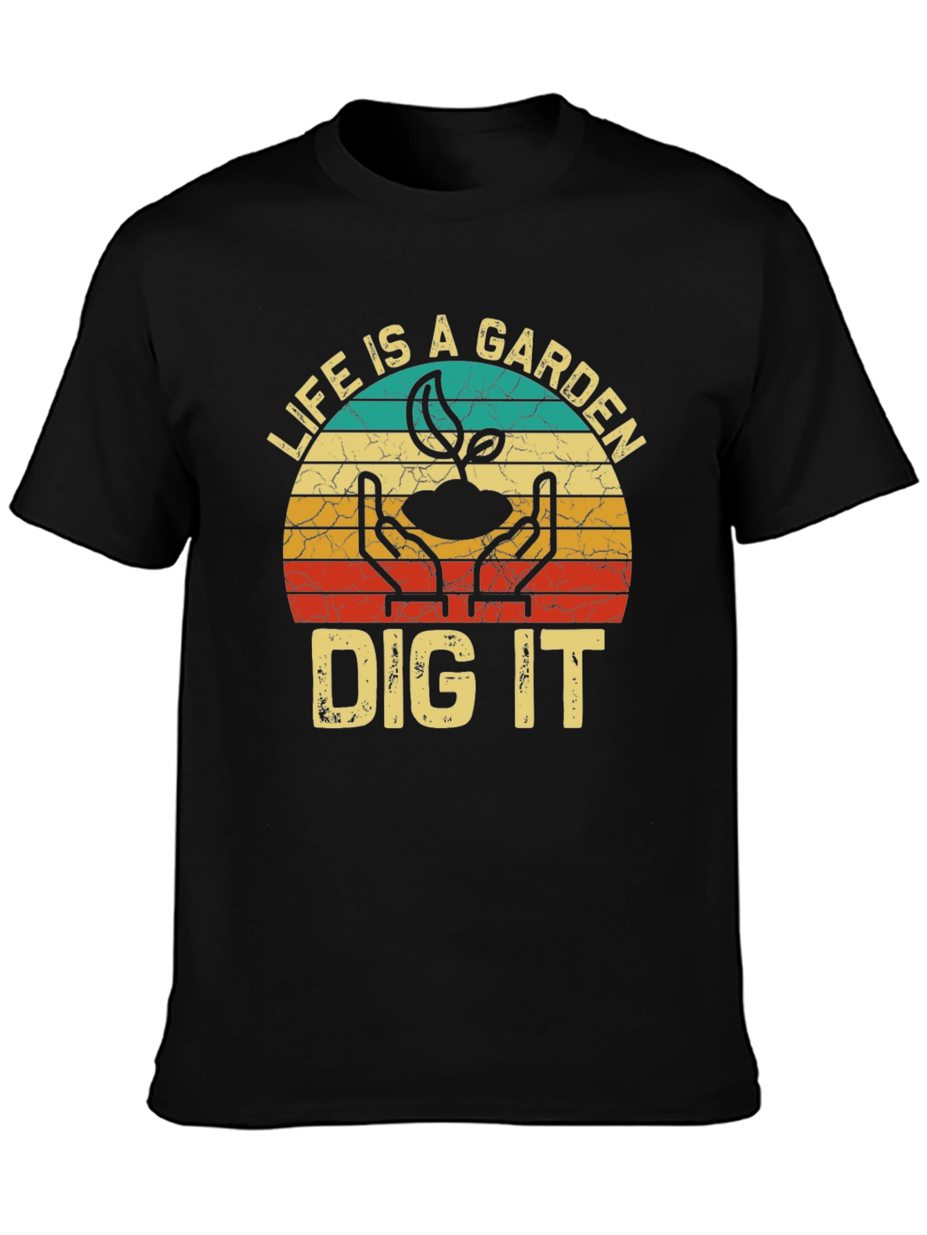 Black Life is a Garden Dig It T-Shirt view 3