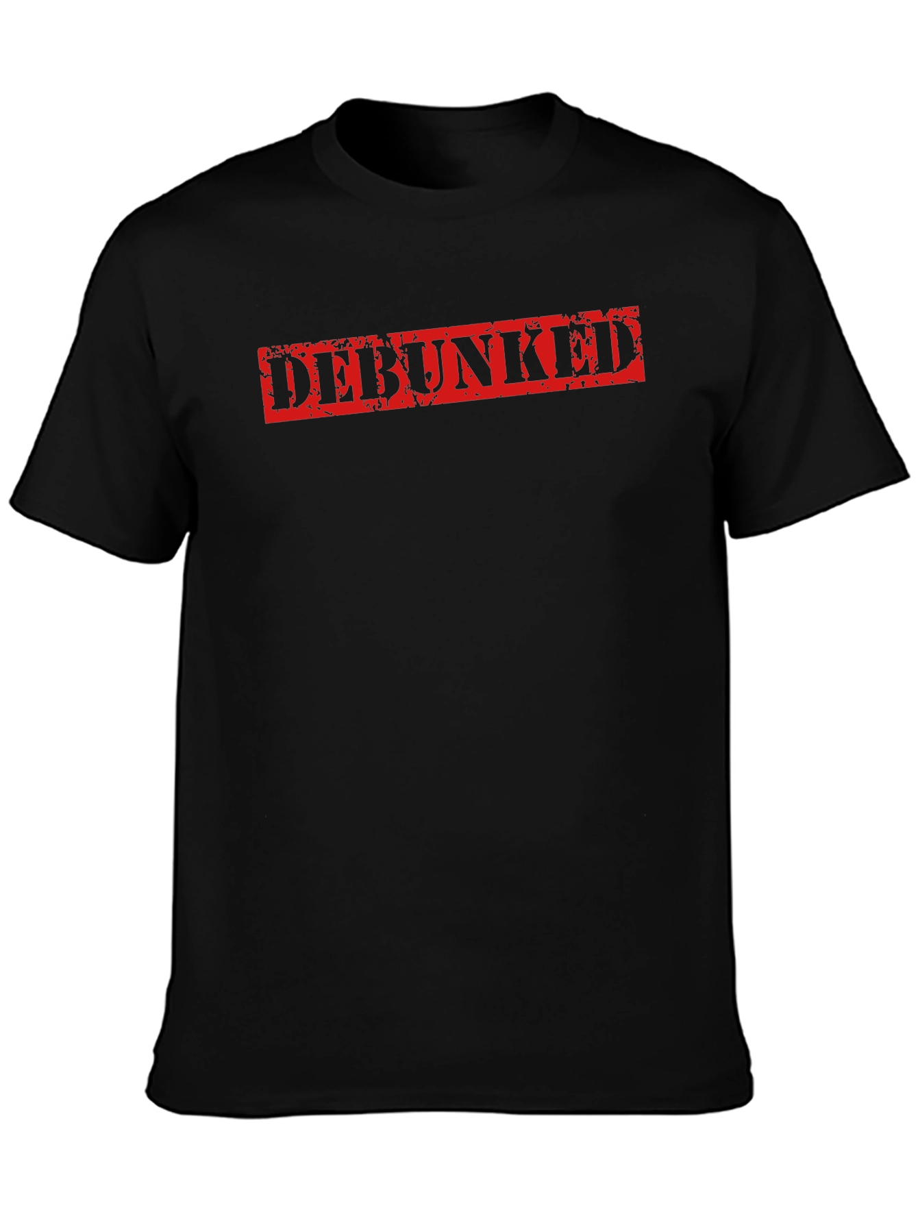 Black Debunked Graphic Tee - Black T-Shirt view 3