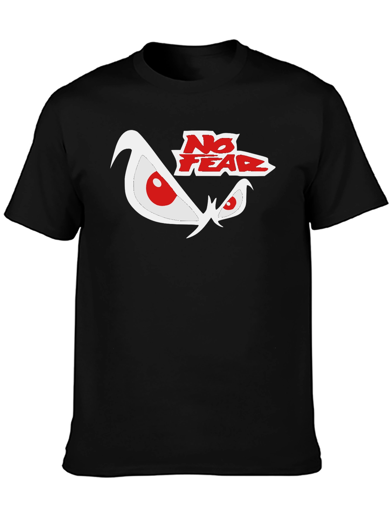 Black No Fear Graphic Print Black T-Shirt view 3