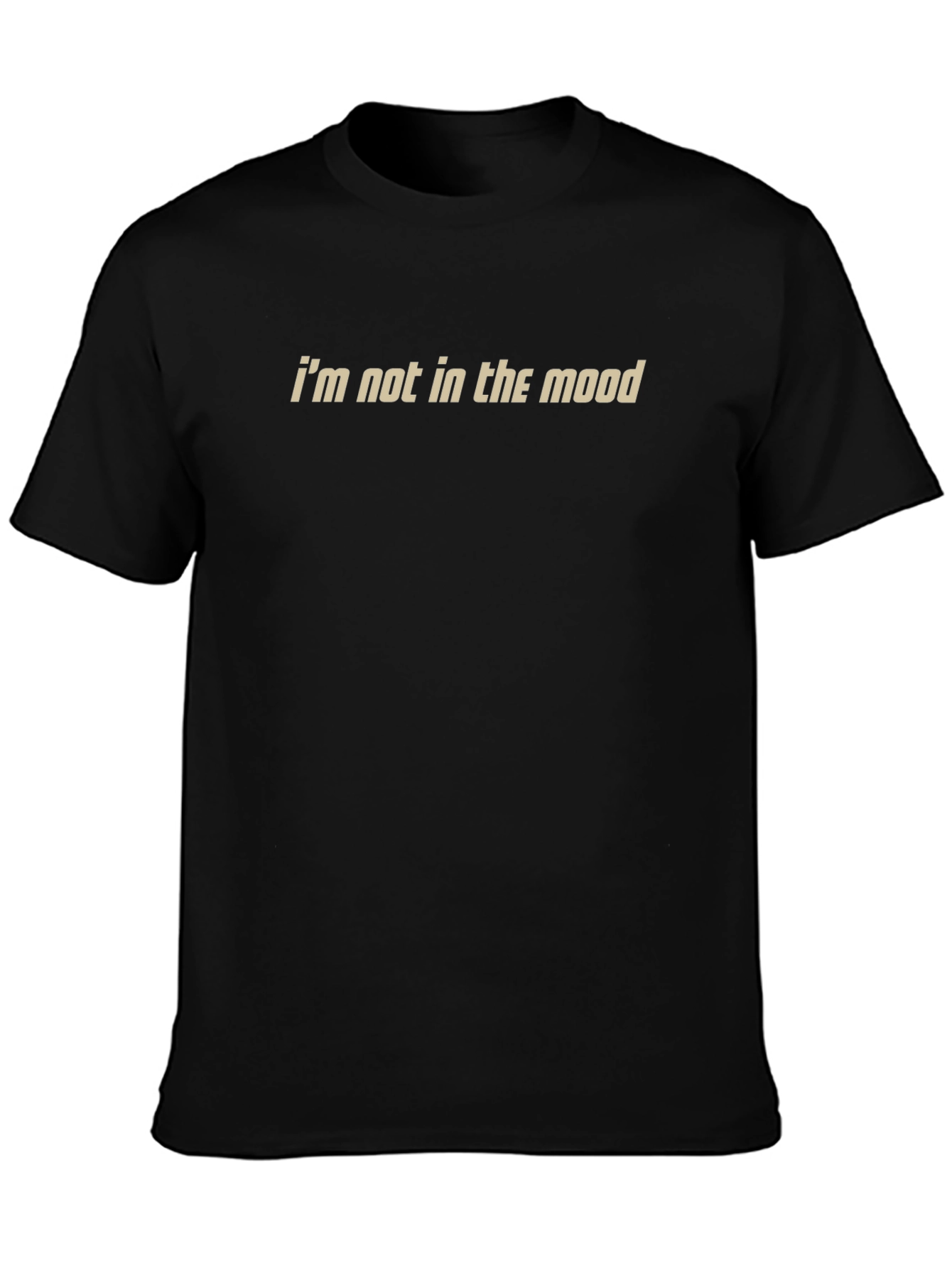 Black I'm Not in the Mood Graphic T-Shirt view 3