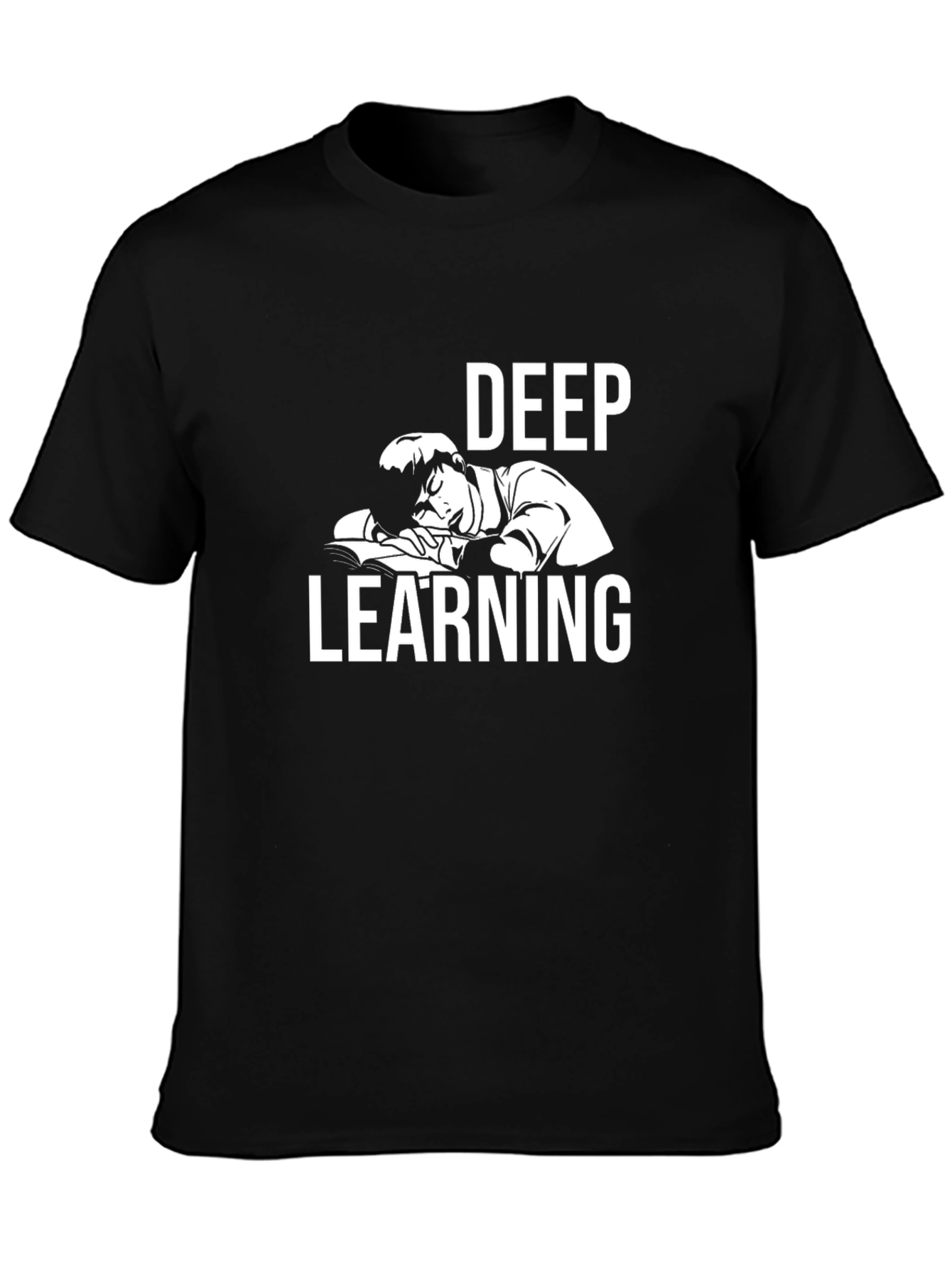 Black Deep Learning T-Shirt - Funny Programmer Tee view 3