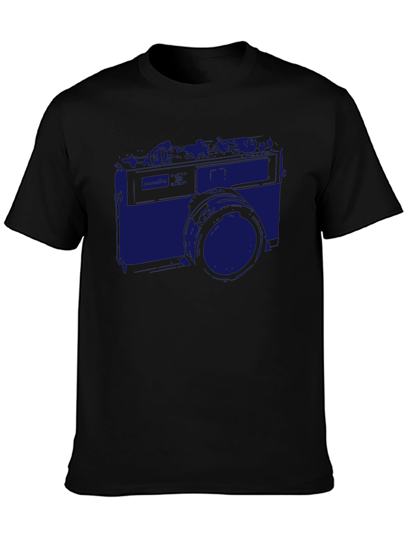 Black Retro Camera Graphic Tee - Classic Style view 3