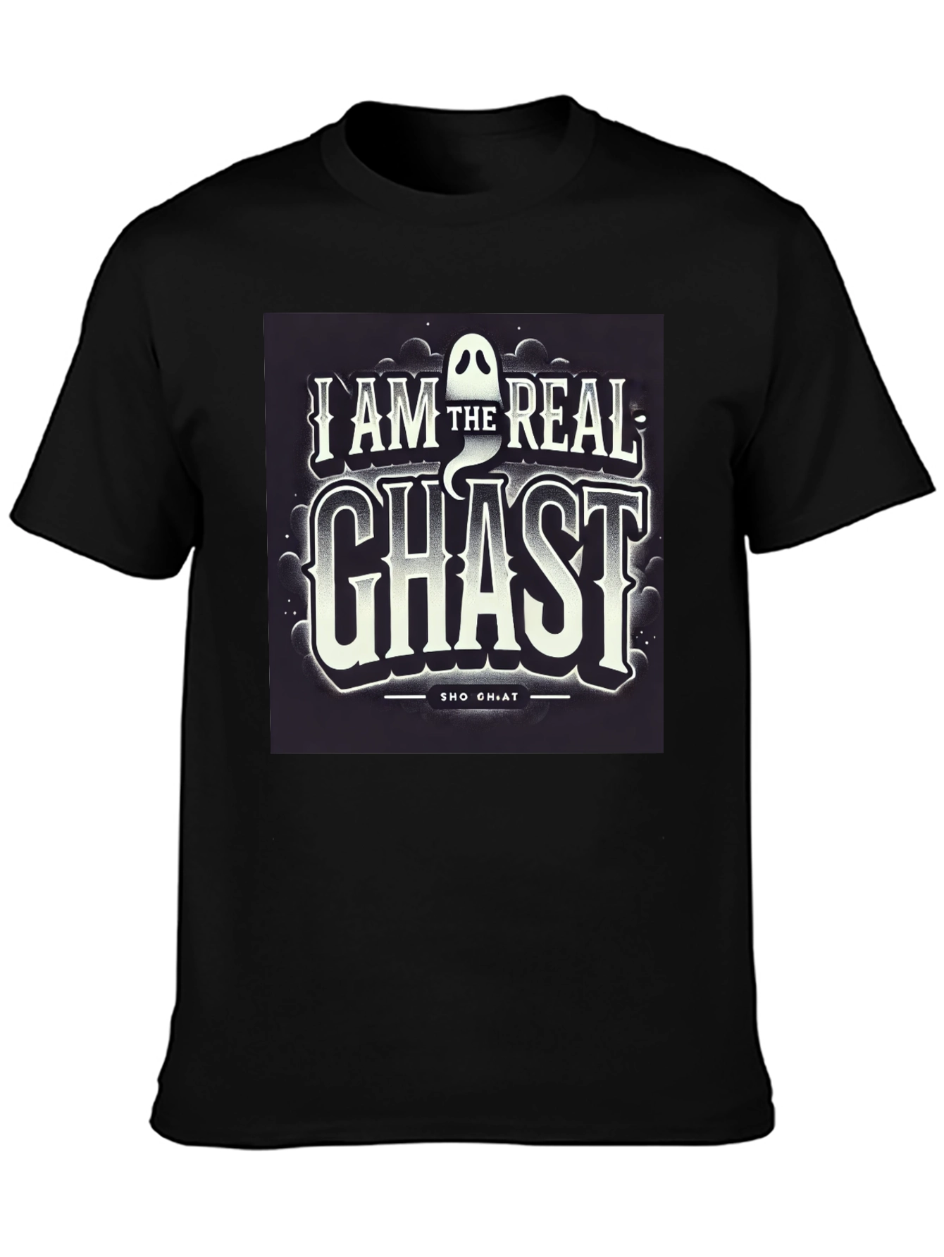 Black I AM The Real Ghast Graphic Tee, Halloween view 3