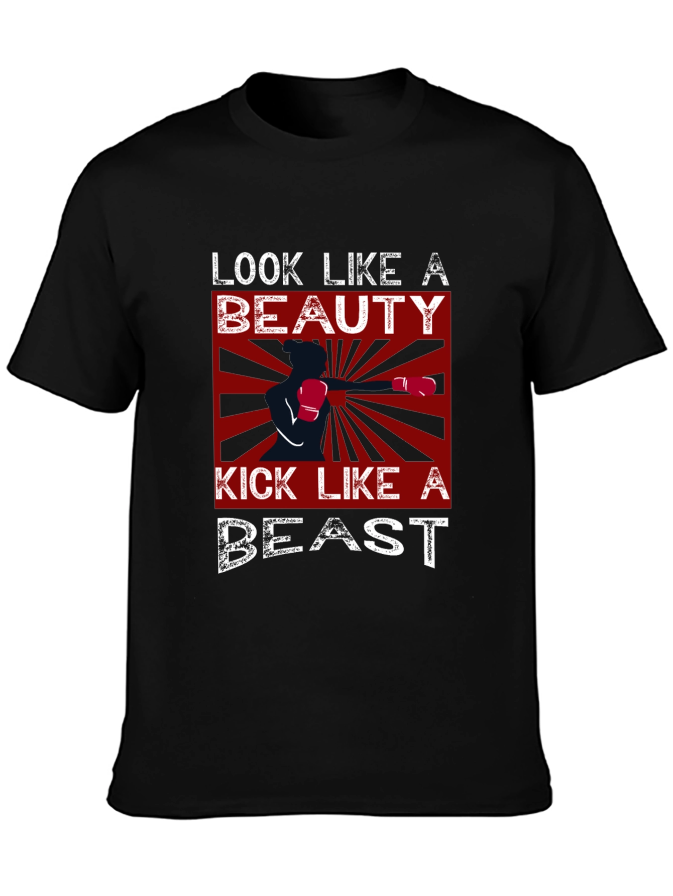 Black Beauty and Beast Graphic T-Shirt view 3