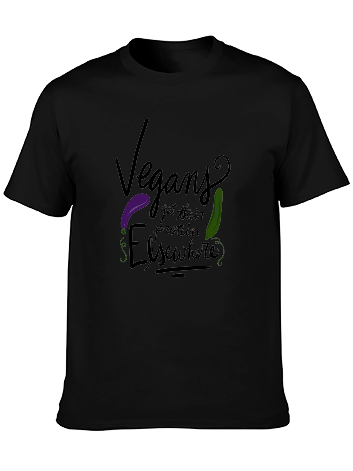 Vegans Get Protein Elsewhere Graphic Tee - 3