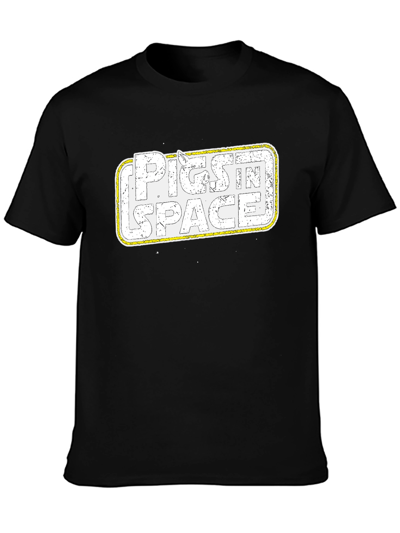 Pigs in Space Graphic T-Shirt - Cool Retro Design - 3