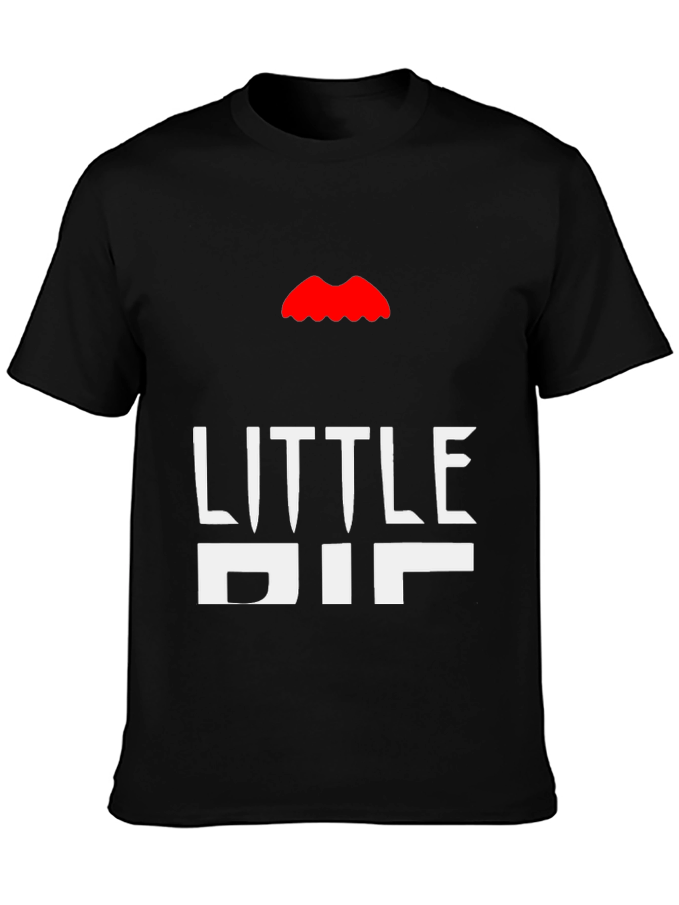 Black Little Big T-Shirt - Bold Graphic Tee view 3