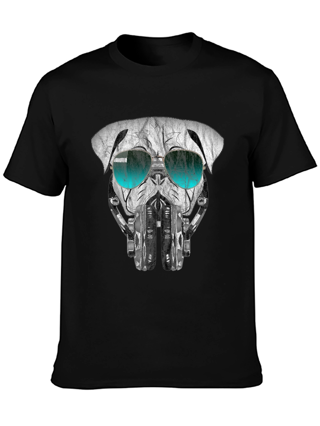 Black Pug DJ Graphic Tee view 3