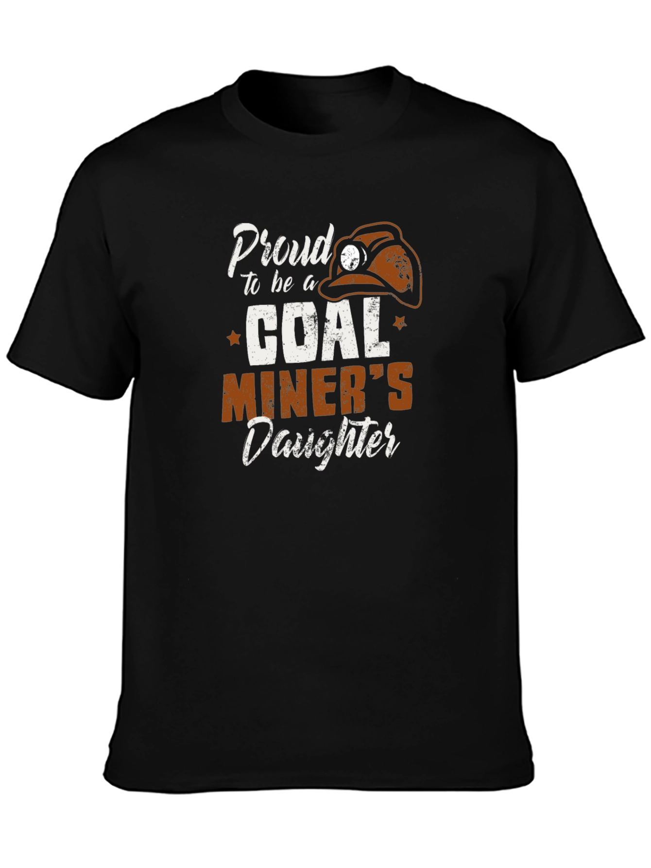 Black Proud Coal Miner's Daughter T-Shirt - Black view 3