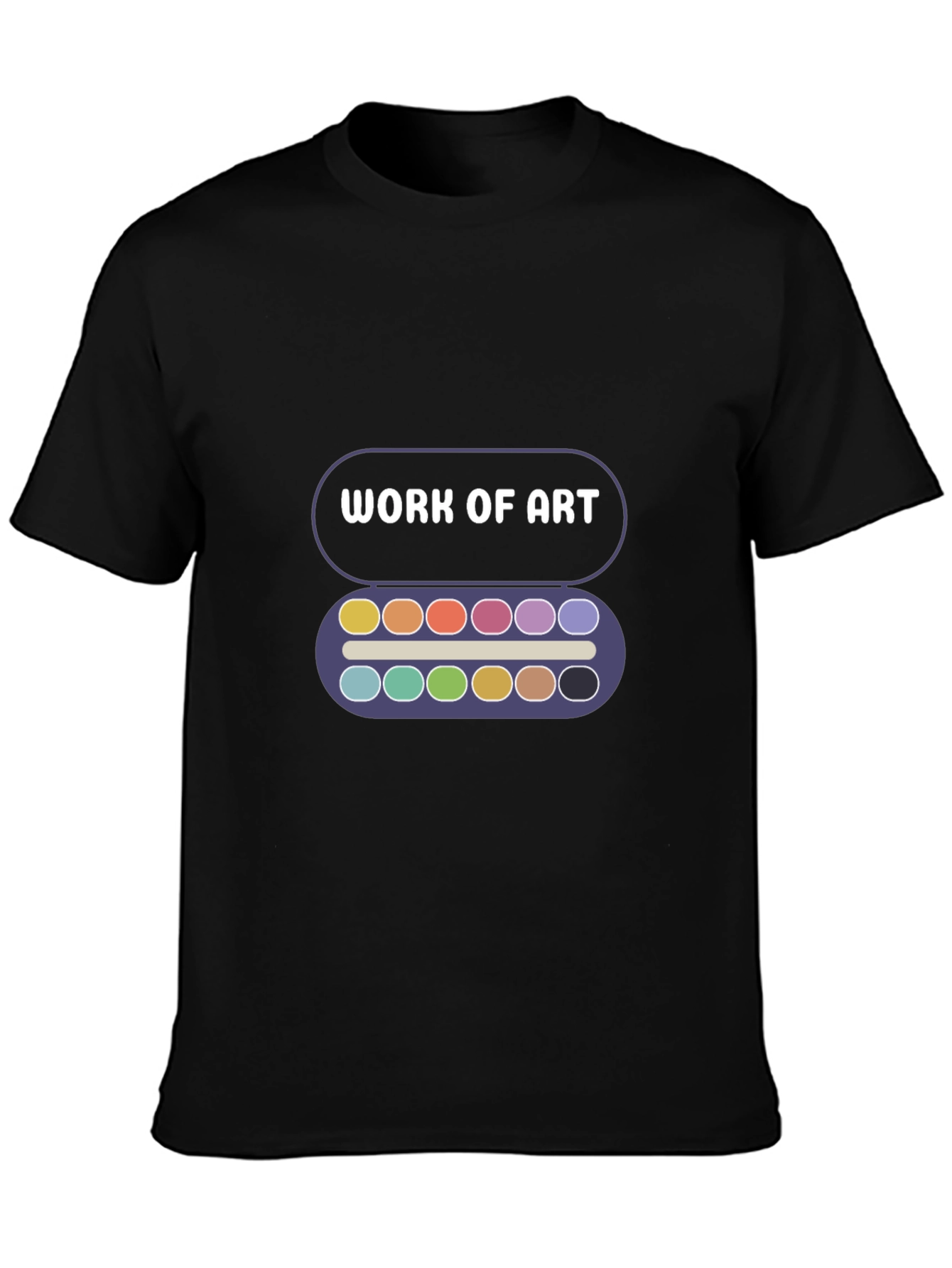 Black Work of Art T-Shirt view 3
