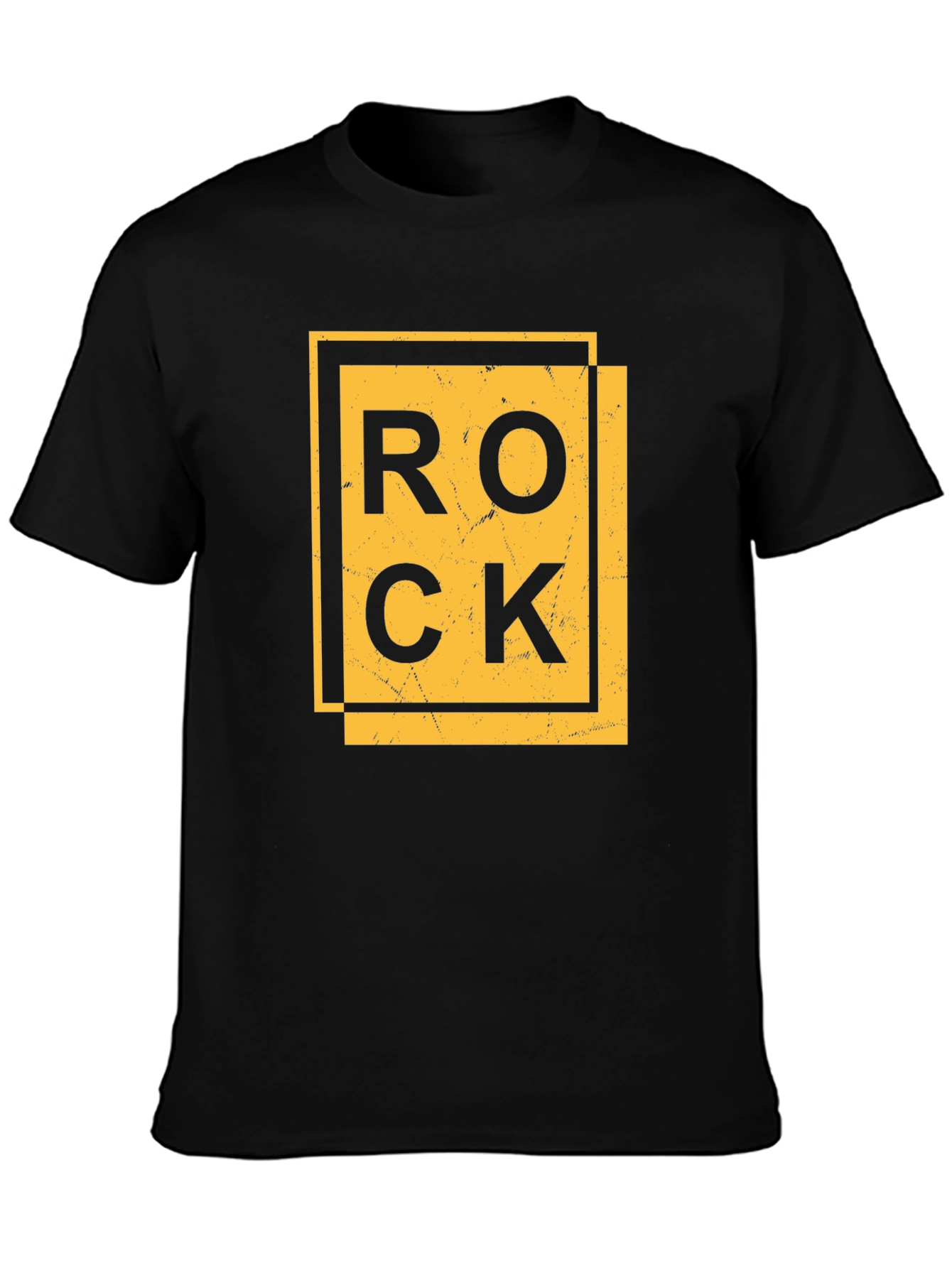 Black Rock Graphic Print Black T-Shirt view 3