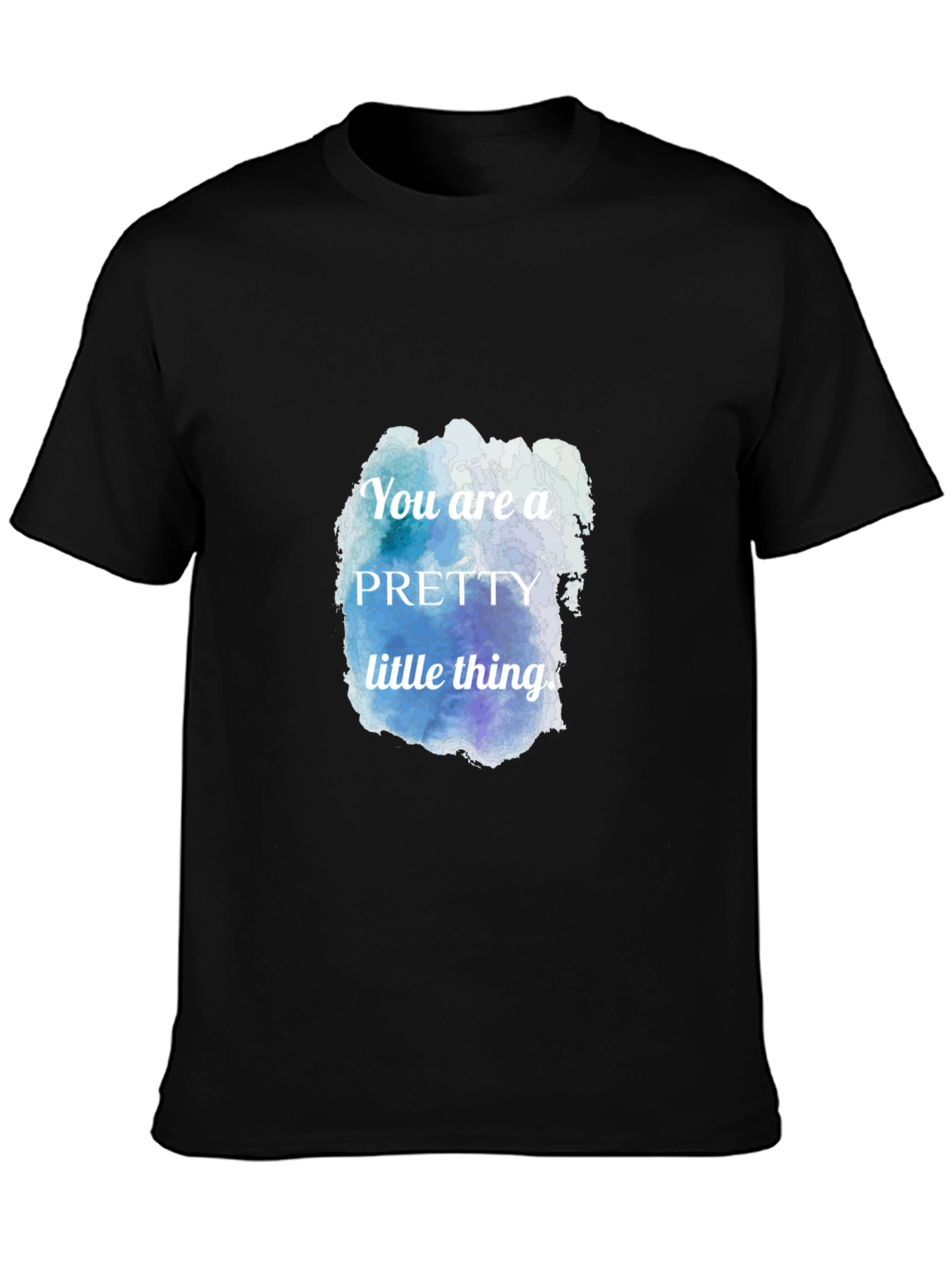 Black Watercolor Quote Tee - You're a Pretty Little Thing view 3