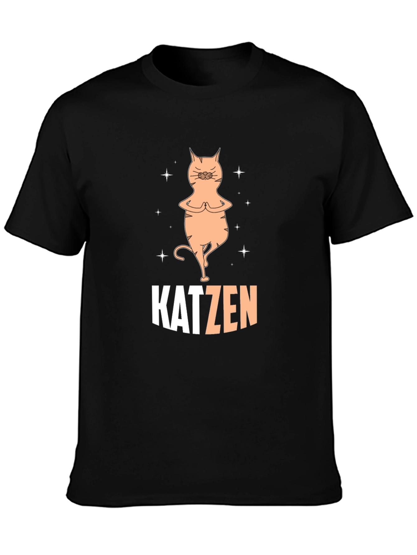 Black Katzen Yoga Black T-Shirt view 3