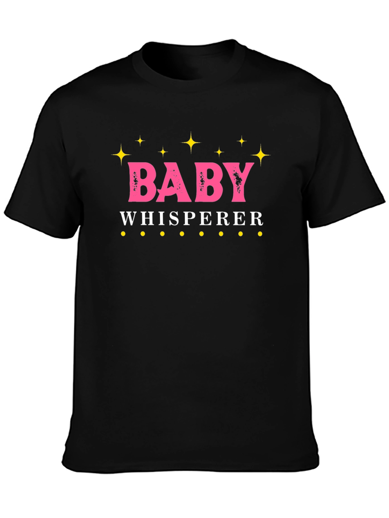Black Baby Whisperer Graphic T-Shirt view 3