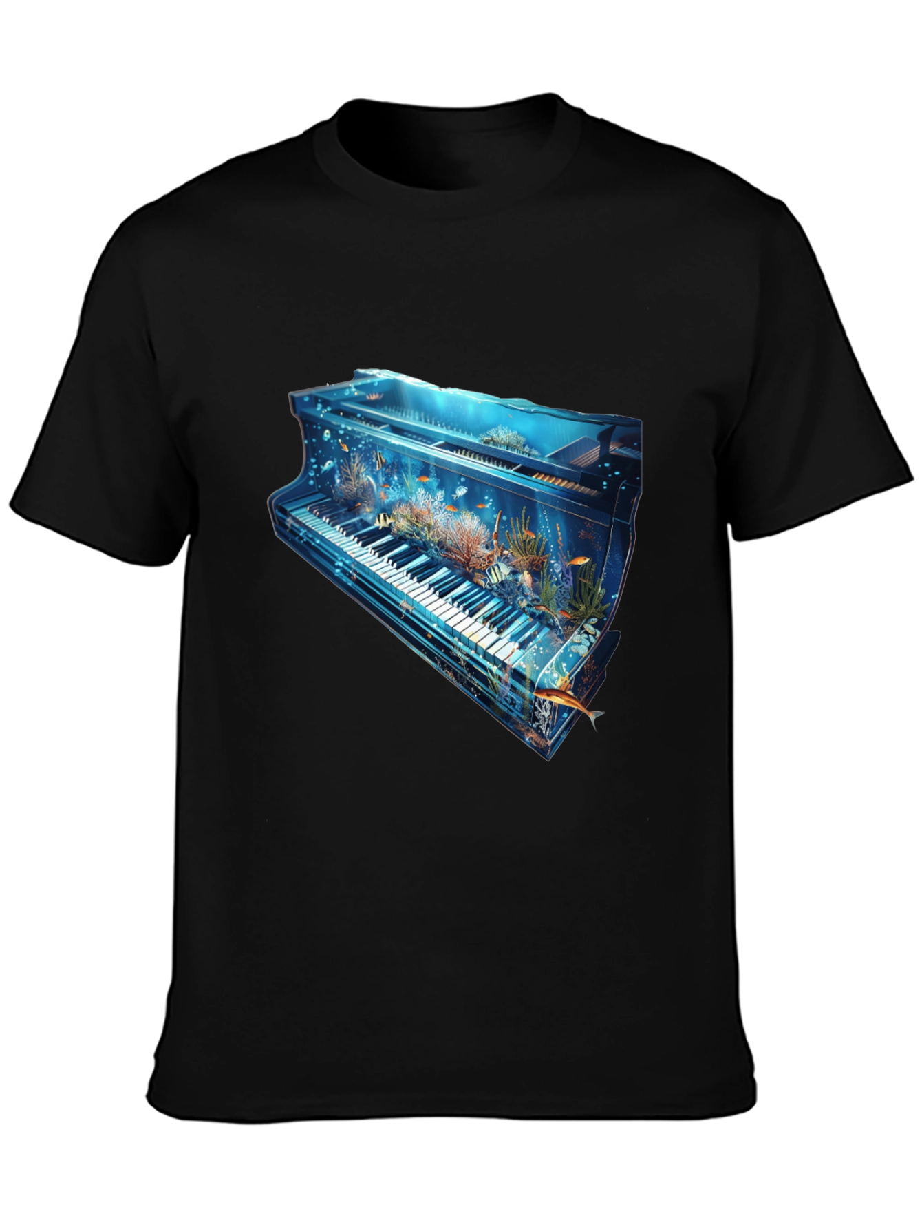 Aquatic Piano Graphic T-Shirt - 3