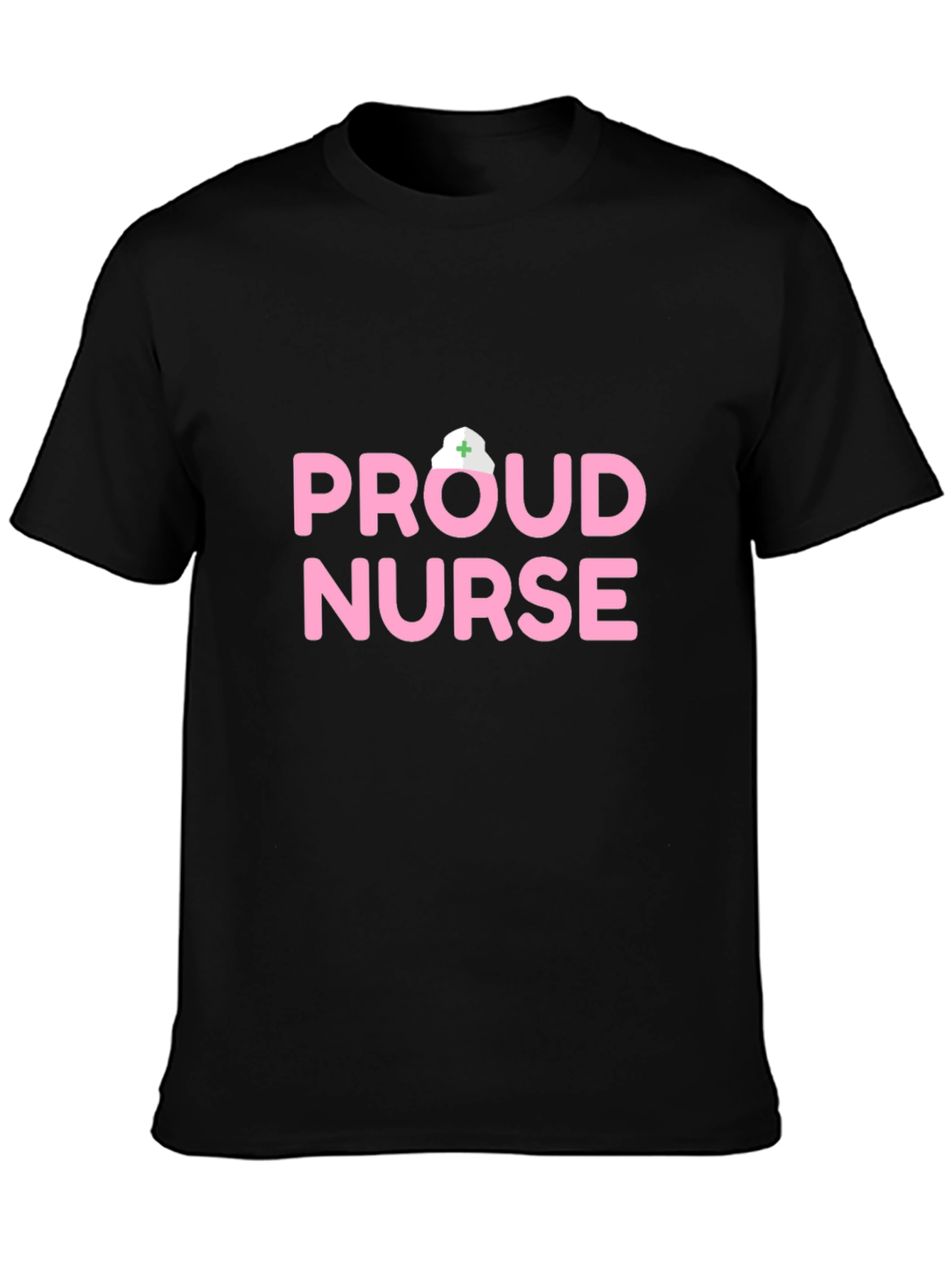 Black Proud Nurse Graphic Tee - Comfortable Everyday Wear view 3