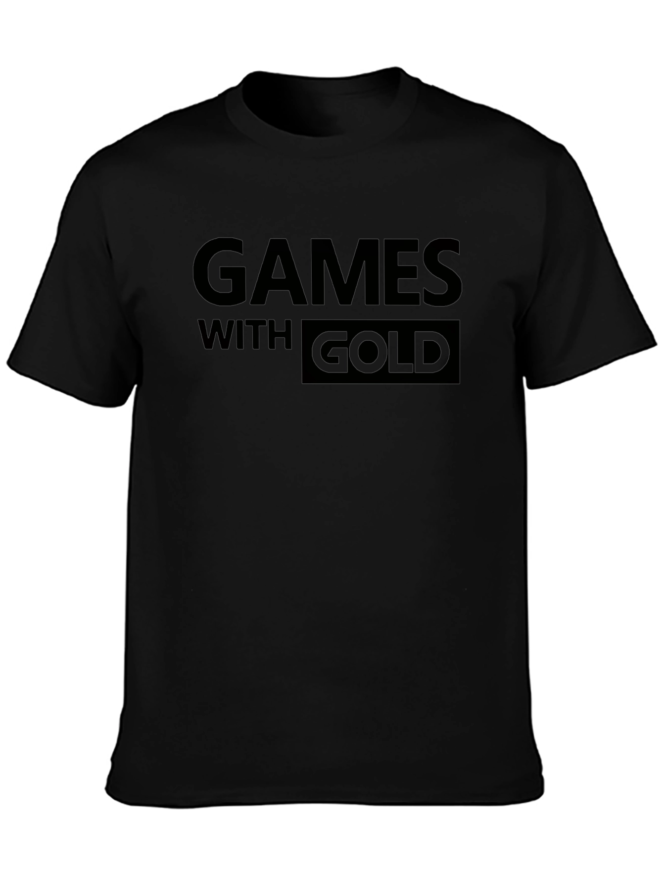 Black Games With Gold Black Graphic Tee view 3