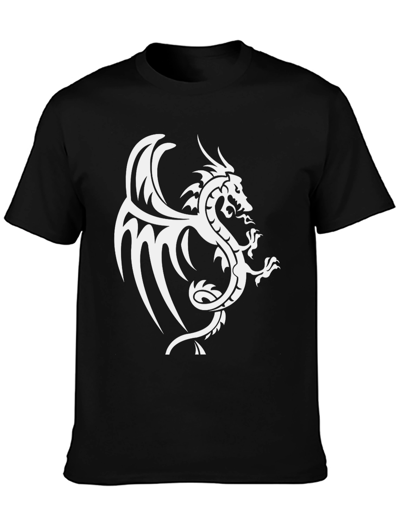 Black Dragon Graphic Black T-Shirt view 3