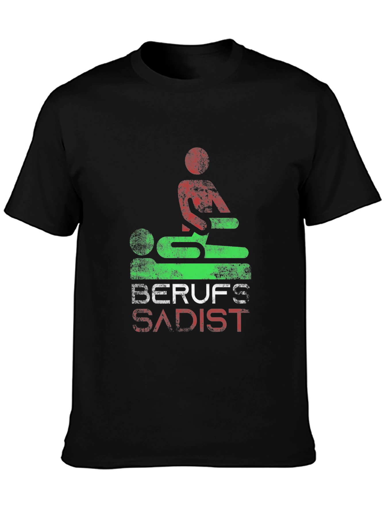 Black Berufs Sadist Graphic Tee - Black Unisex T-Shirt view 3