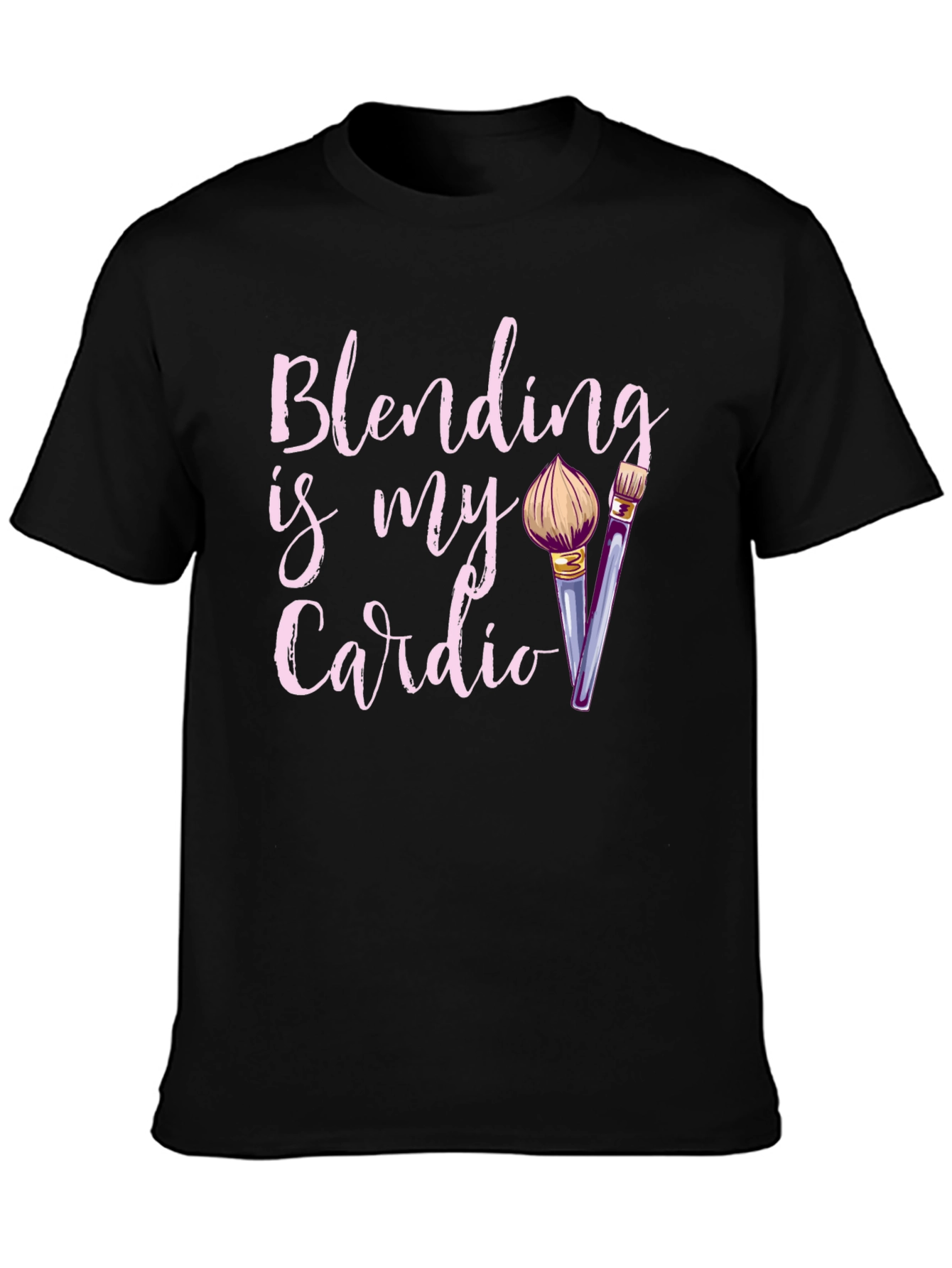Black Blending Is My Cardio Graphic Tee view 3