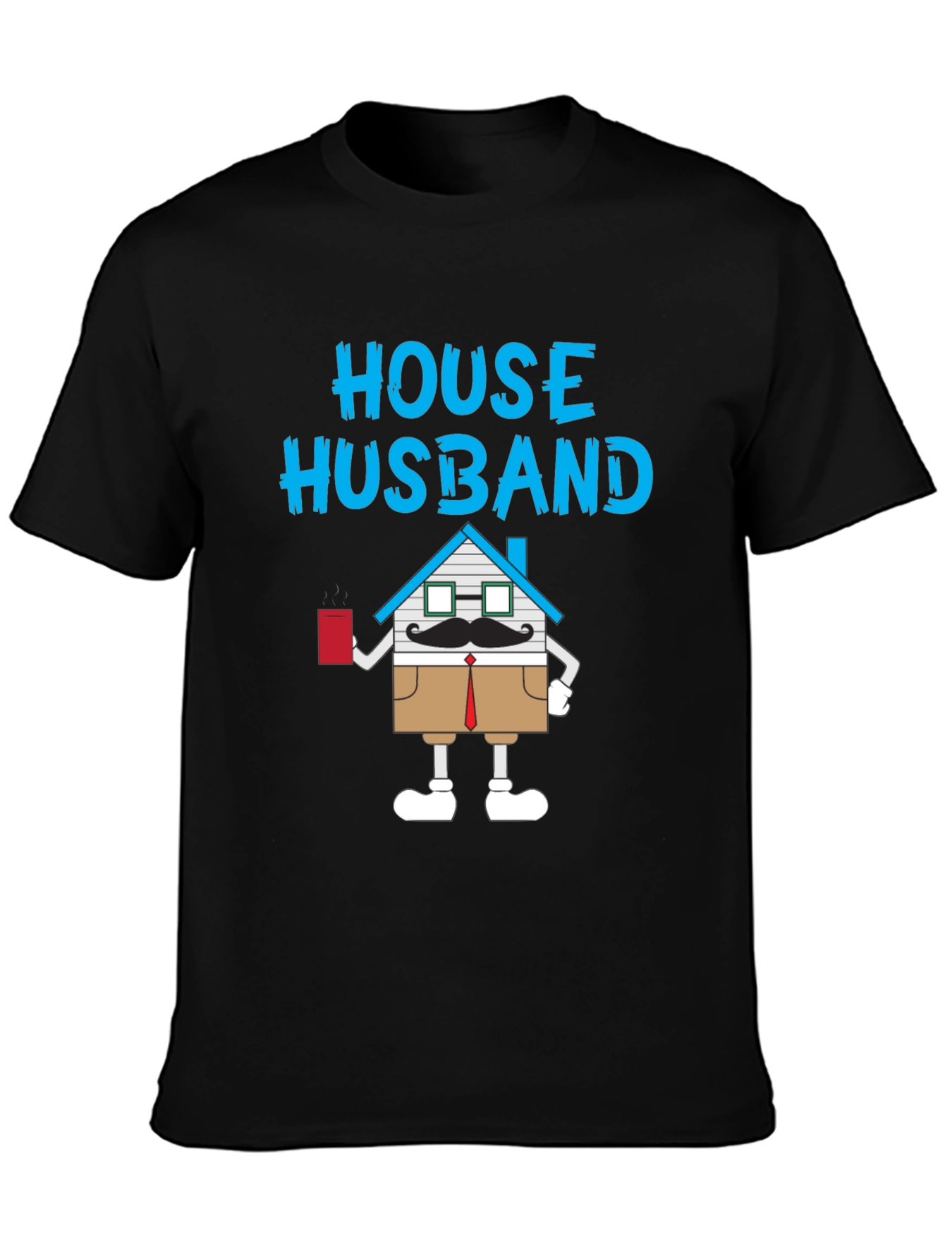 Black House Husband Graphic Novelty T-Shirt view 3