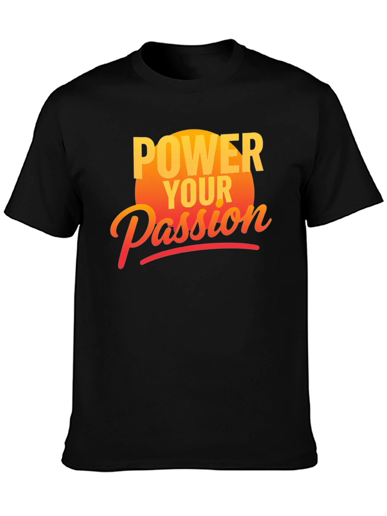 Black Power Your Passion Graphic Tee - Black view 3