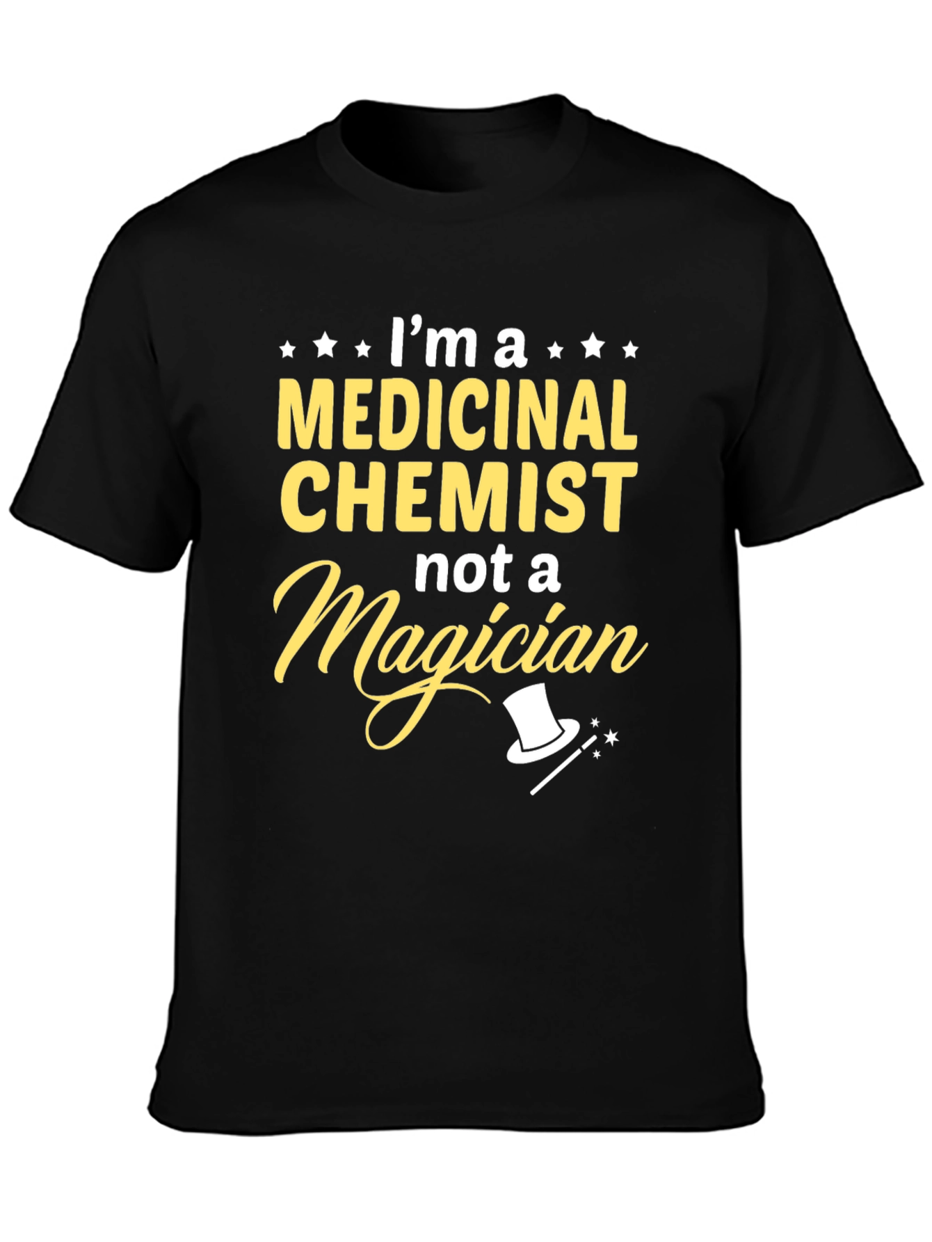 Black Medicinal Chemist T-Shirt - Funny Science Tee view 3