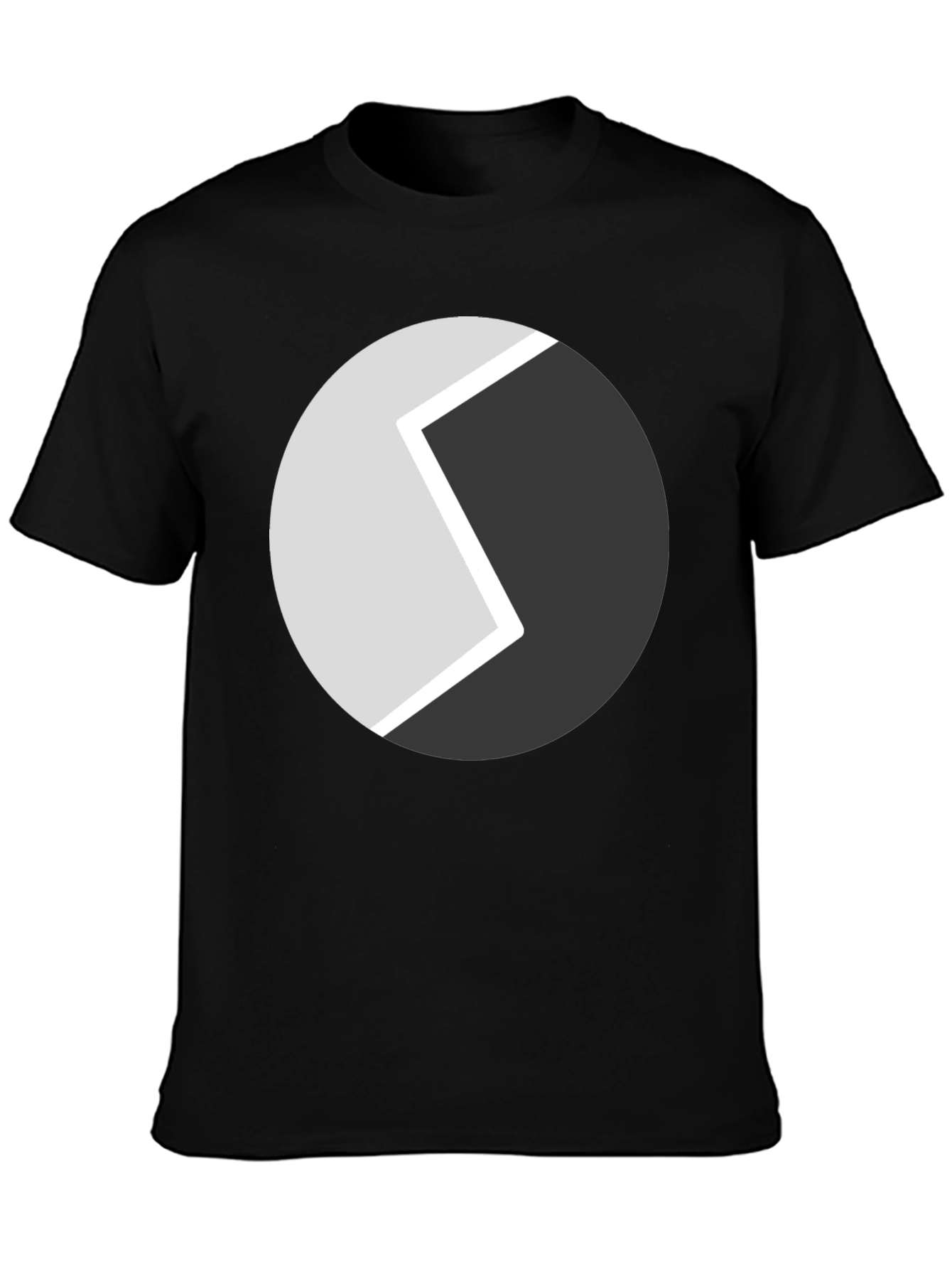 Abstract Circle Graphic Tee - Modern Black T-Shirt - 3