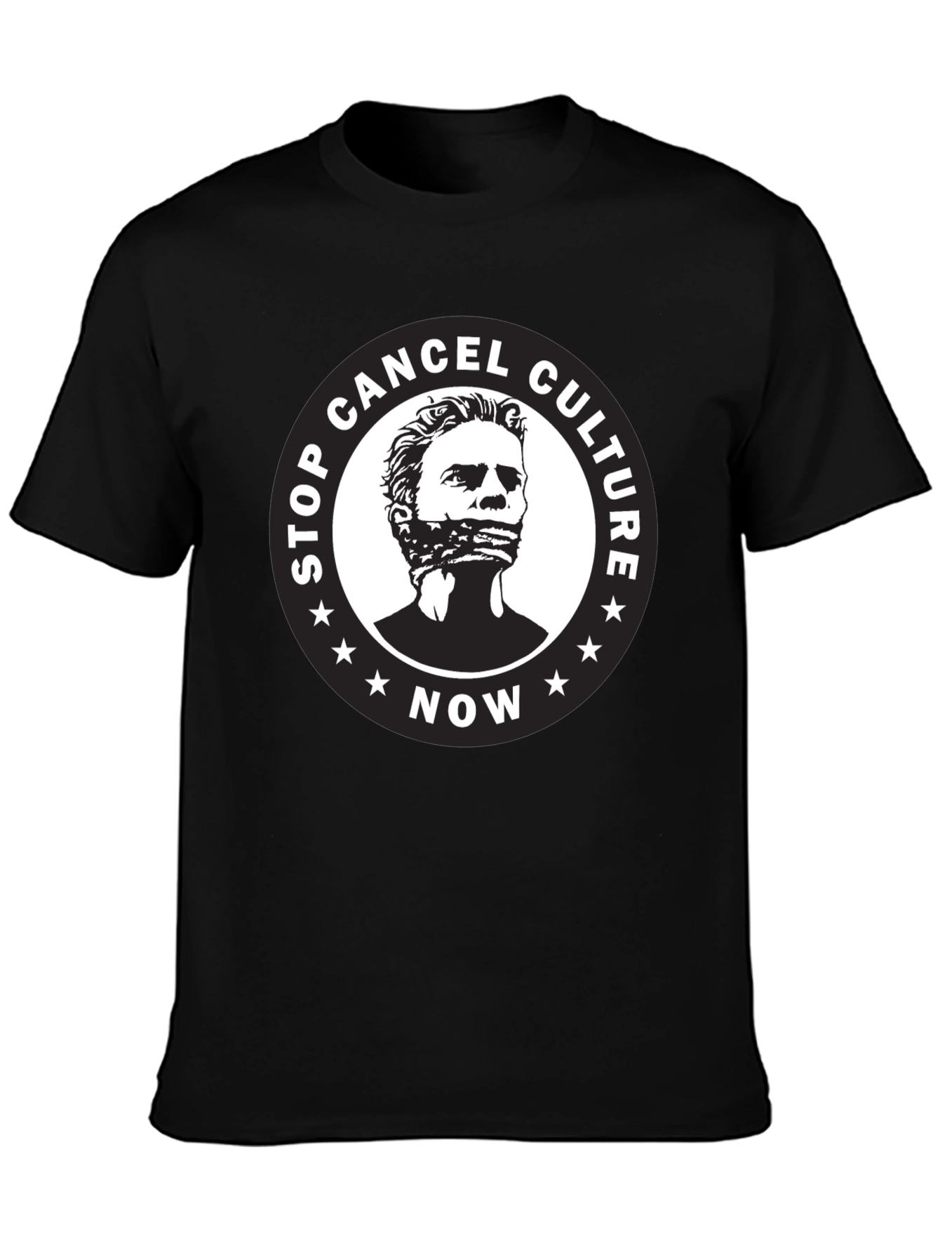 Black Stop Cancel Culture Graphic T-Shirt view 3