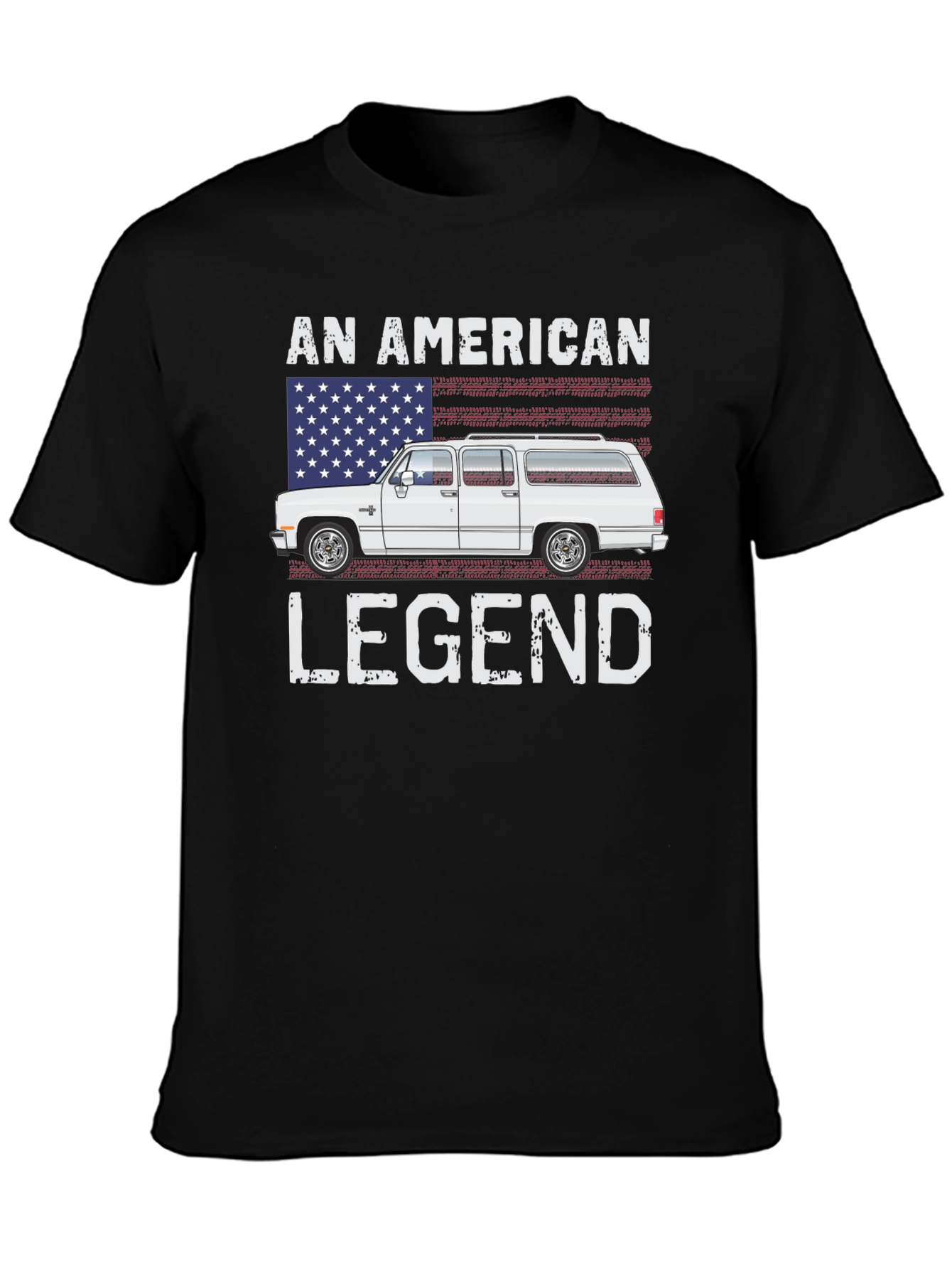 Black American Legend Truck T-Shirt view 3