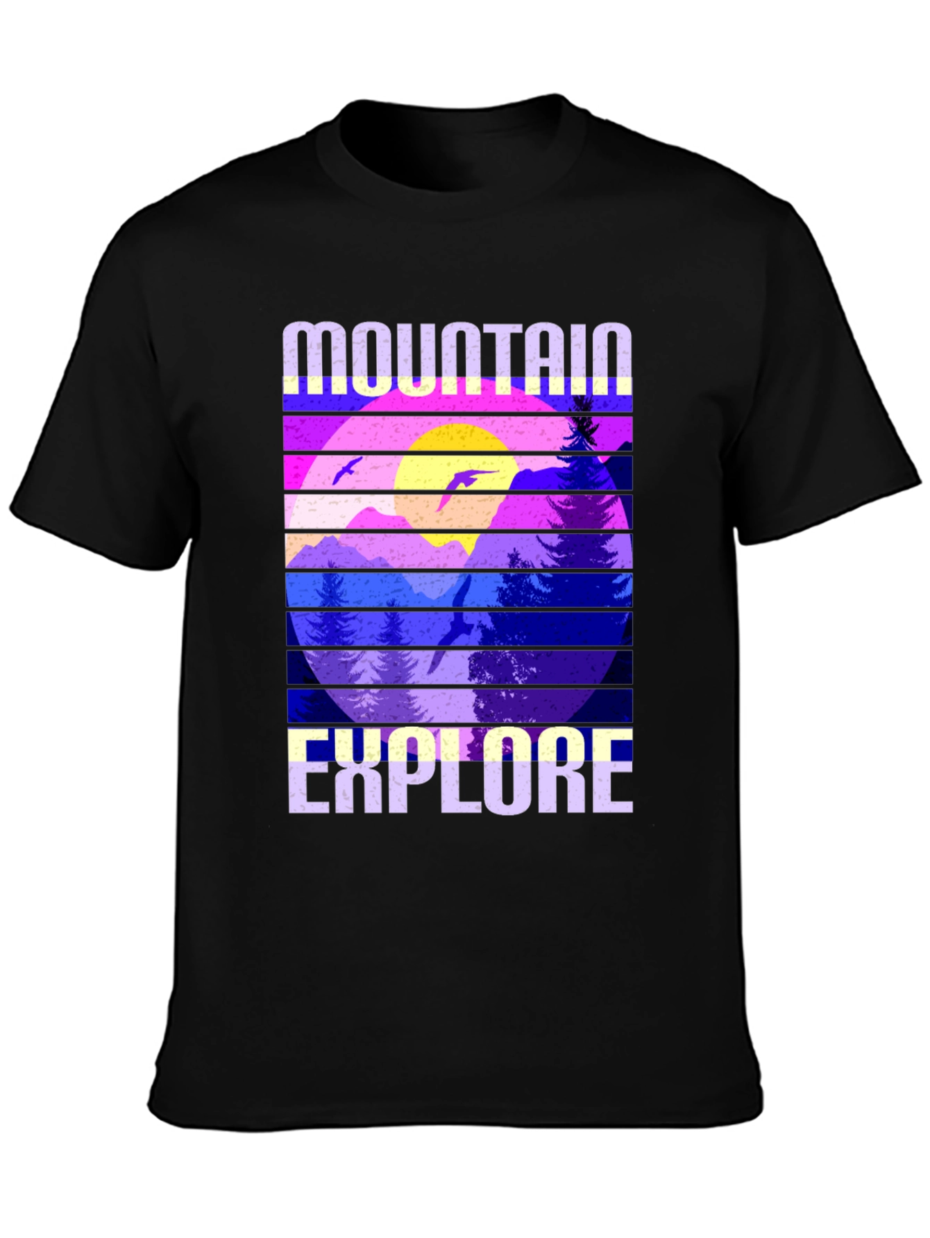 Black Mountain Explore Graphic Tee - Black view 3