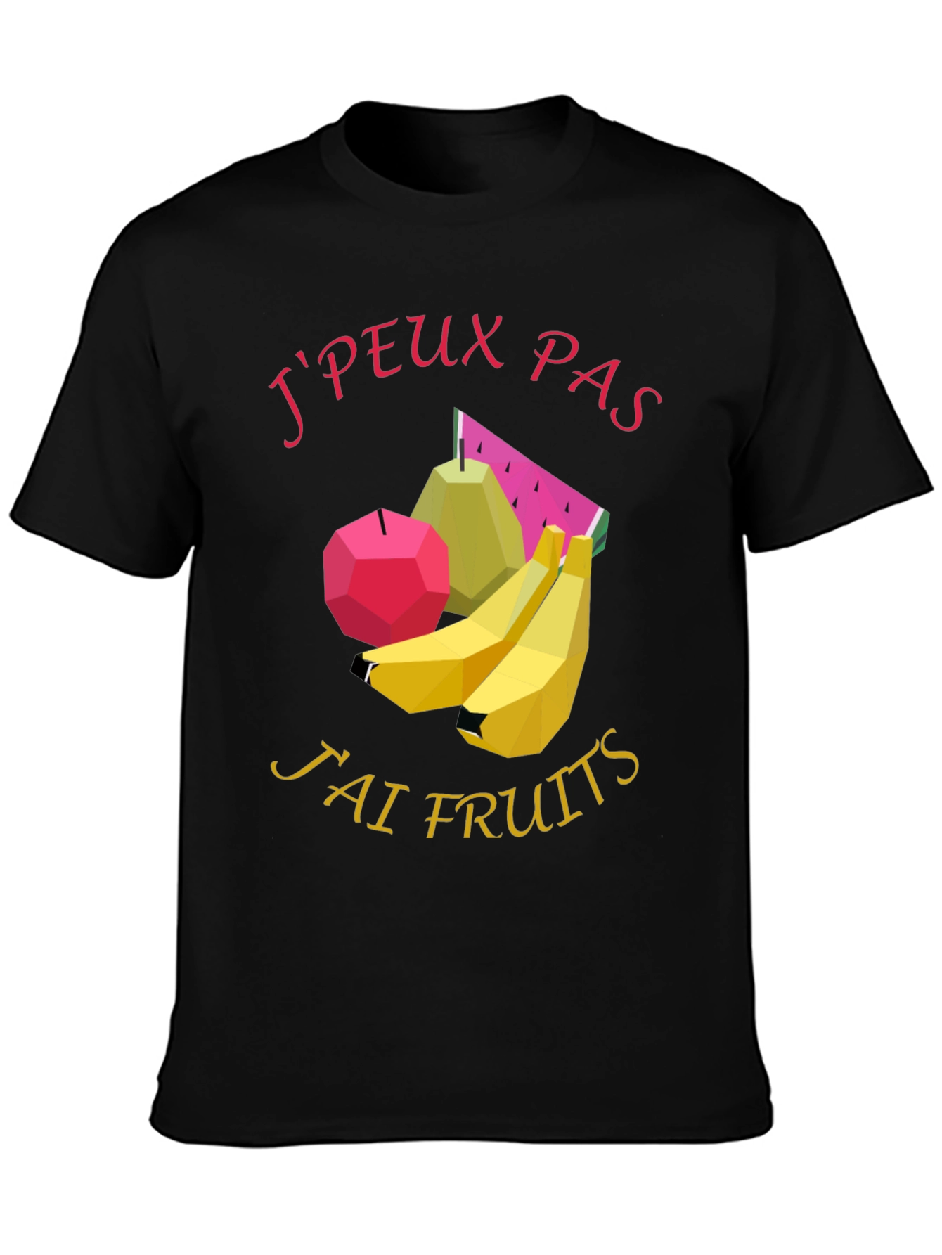 Black J'peux Pas J'ai Fruits Graphic Tee - Black view 3
