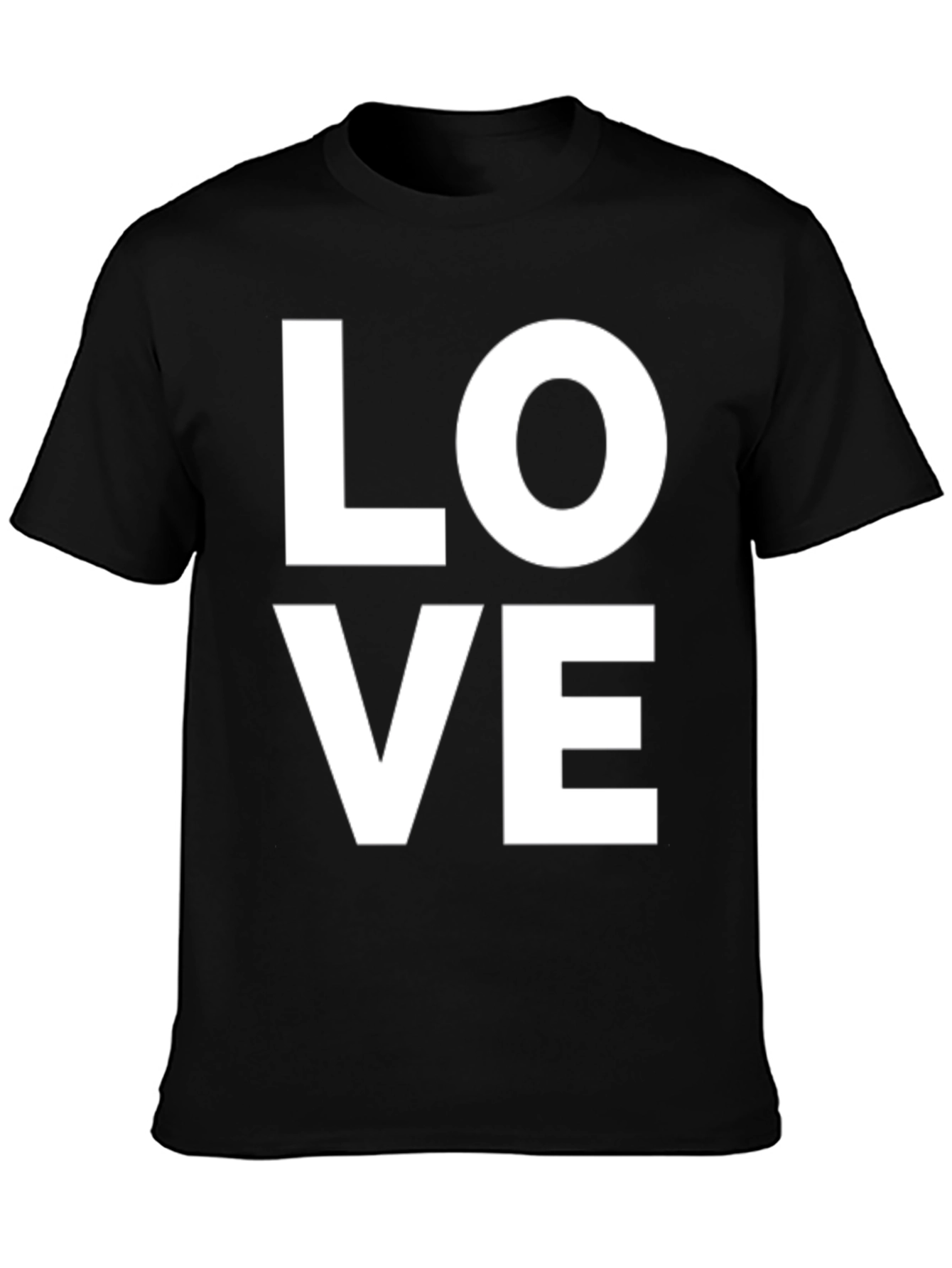 Black Love Graphic Tee - Trendy Casual Shirt view 3