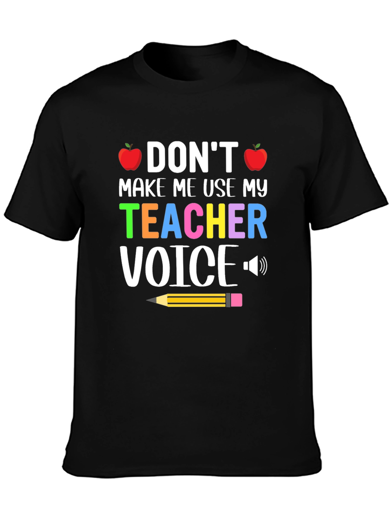 Black Teacher Voice T-Shirt view 3