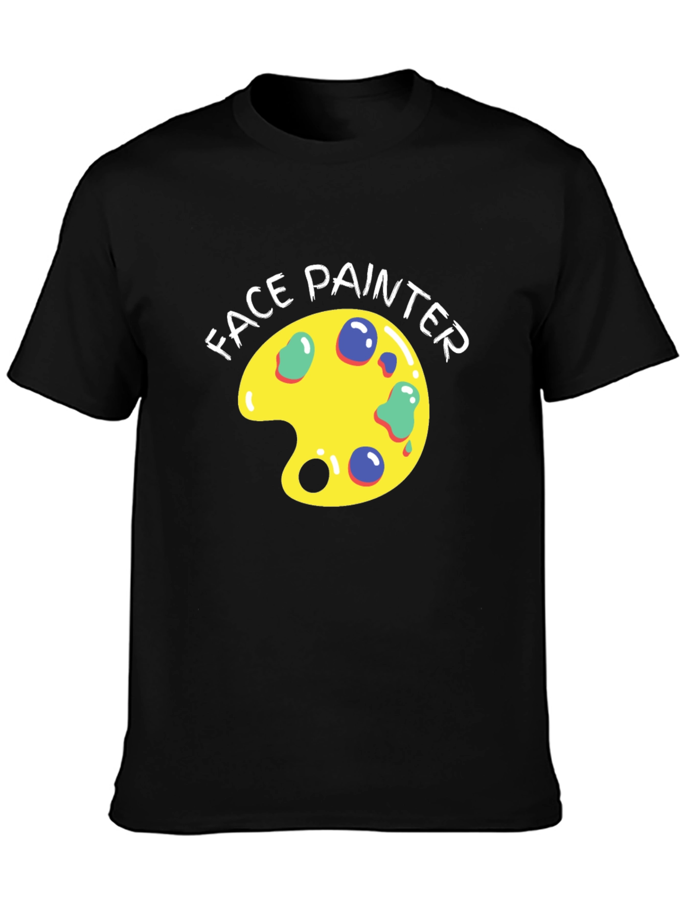 Face Painter T-Shirt - Artistic Palette Design - 3
