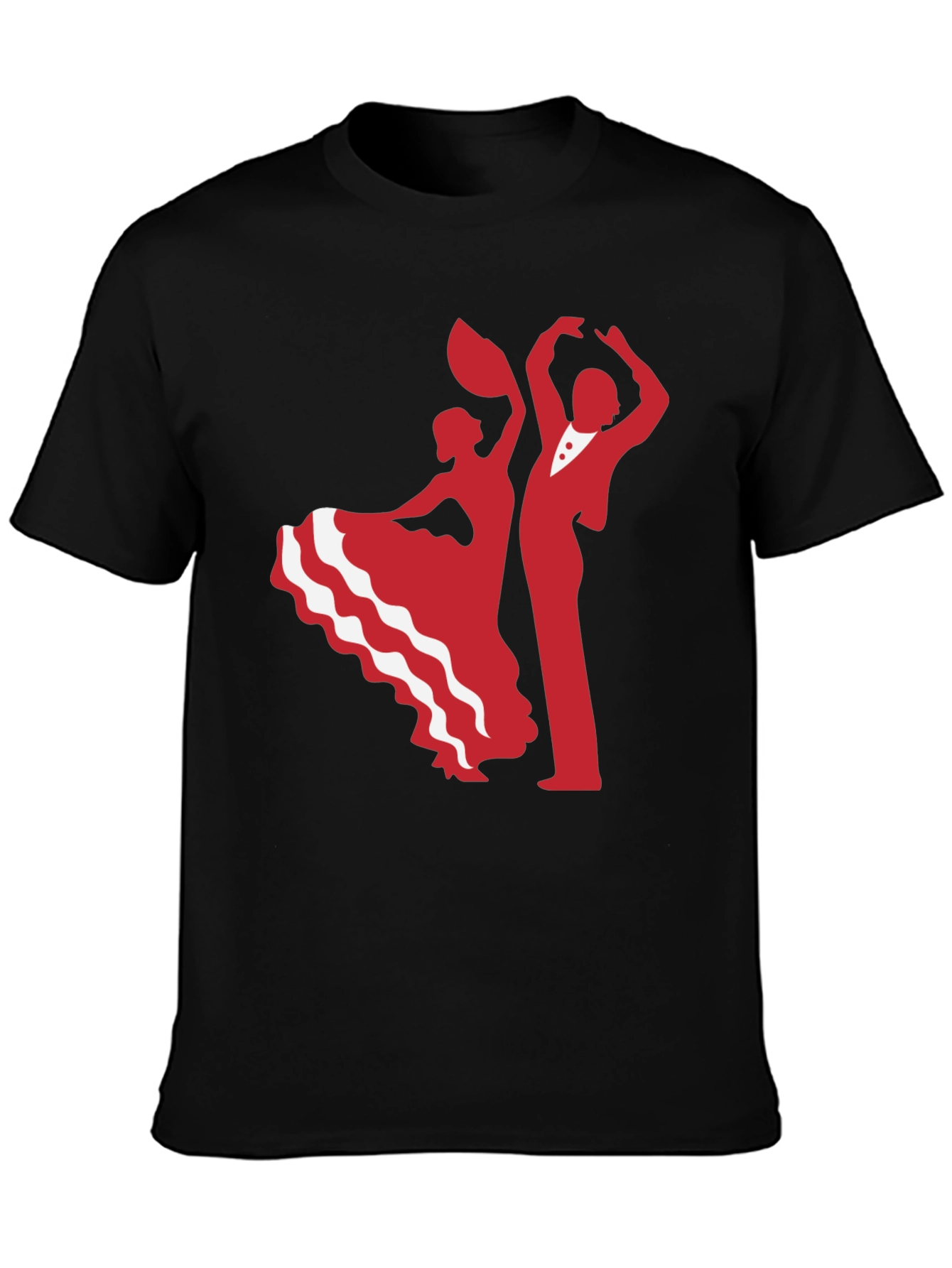 Black Dancing Duo Graphic Tee - Salsa T-Shirt view 3