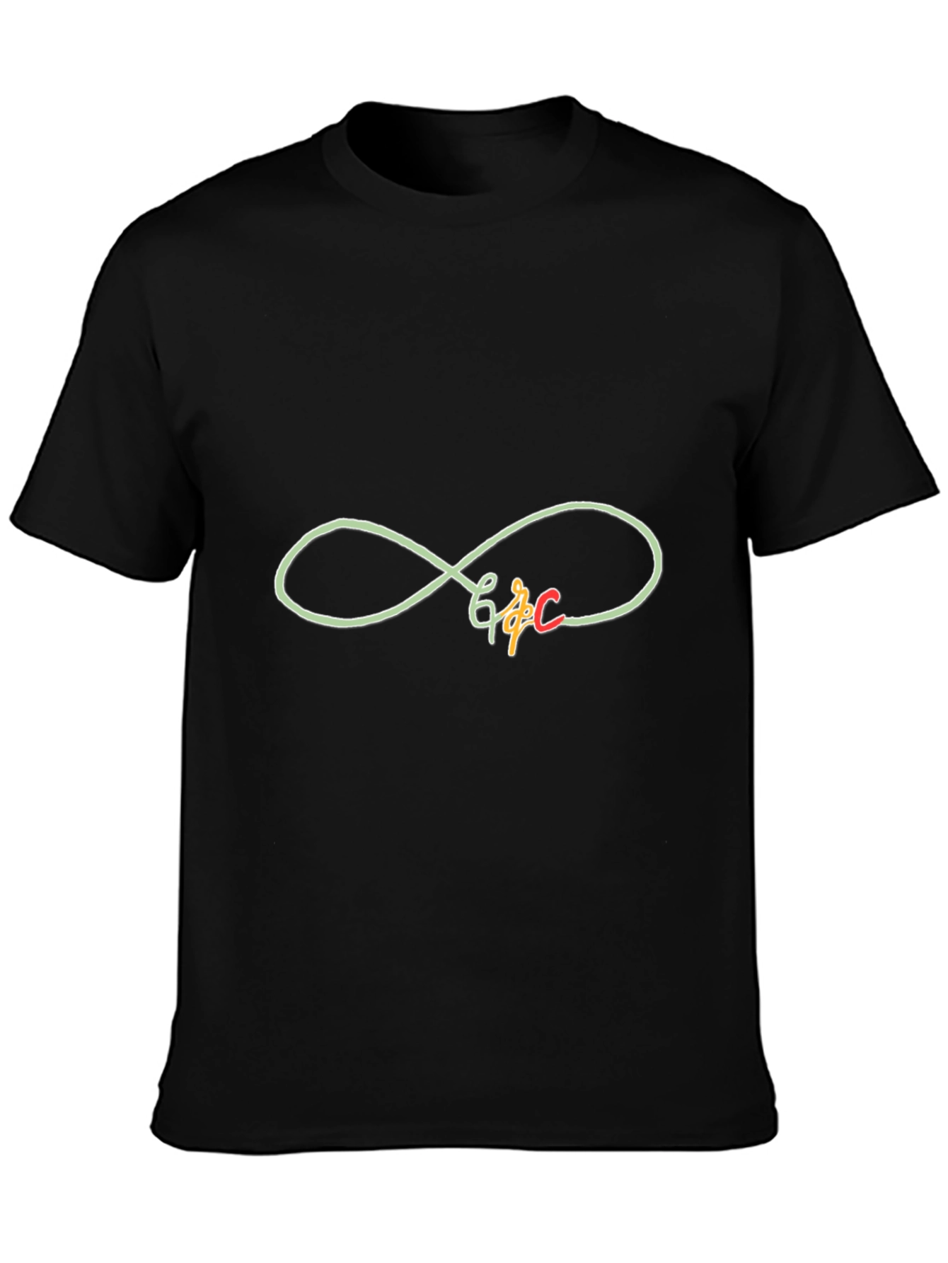 Black Infinity Love T-Shirt view 3