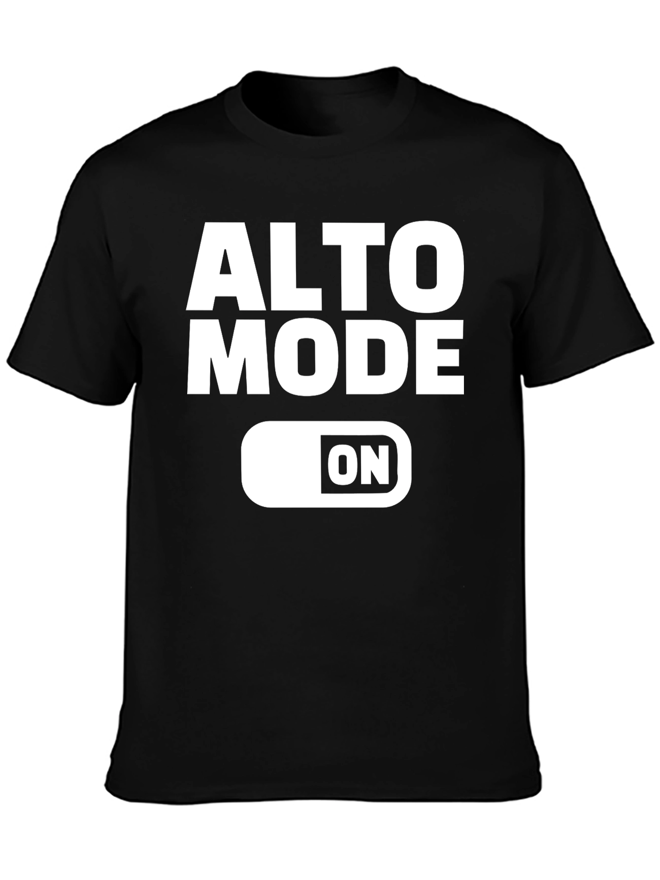 Black Alto Mode ON Black Graphic Tee Shirt view 3