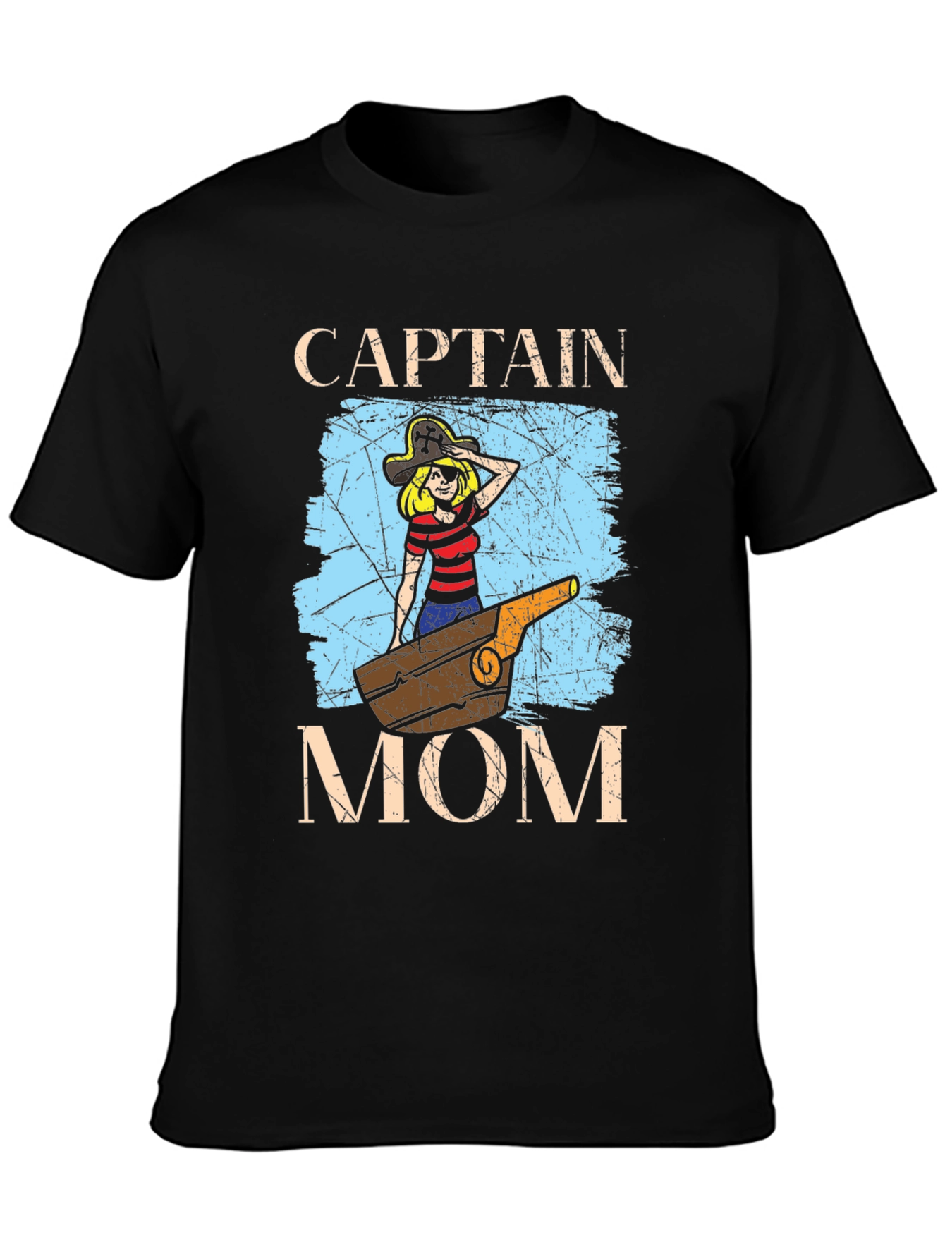 Captain Mom T-Shirt - Nautical Pirate Graphic Tee - 3