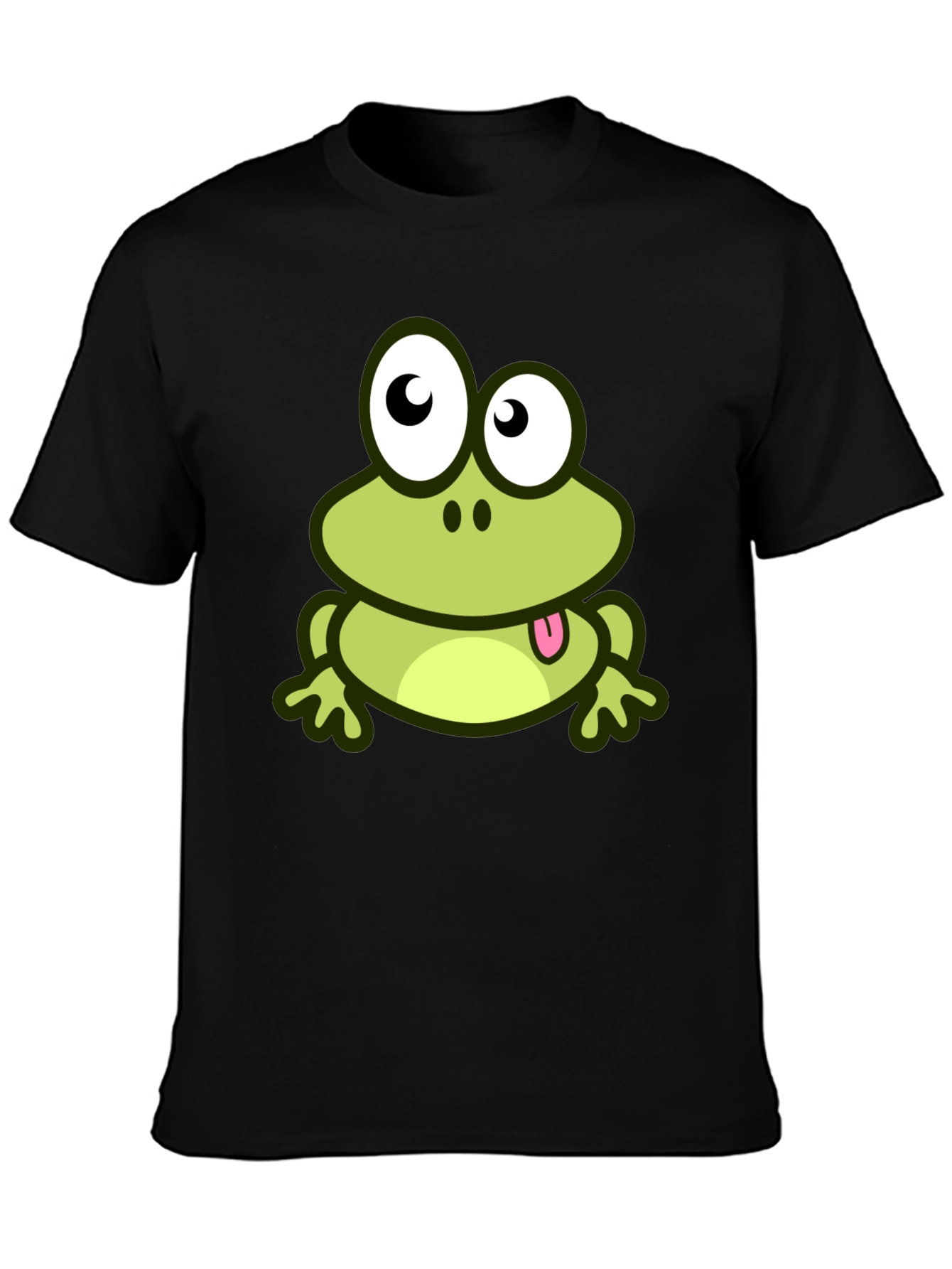 Black Frog Graphic T-Shirt - Casual Style view 3