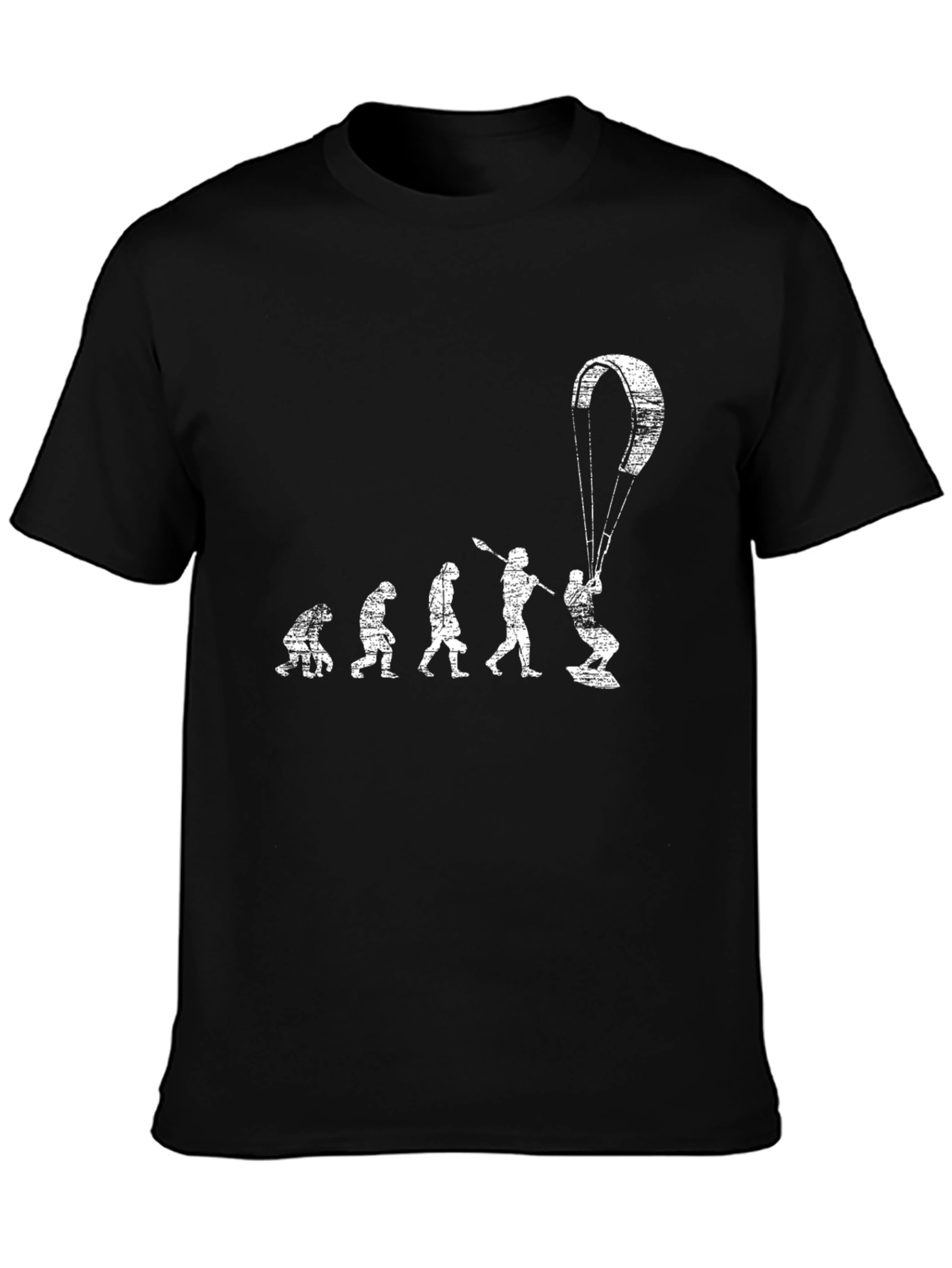 Black Kitesurfing Evolution T-Shirt - Black view 3