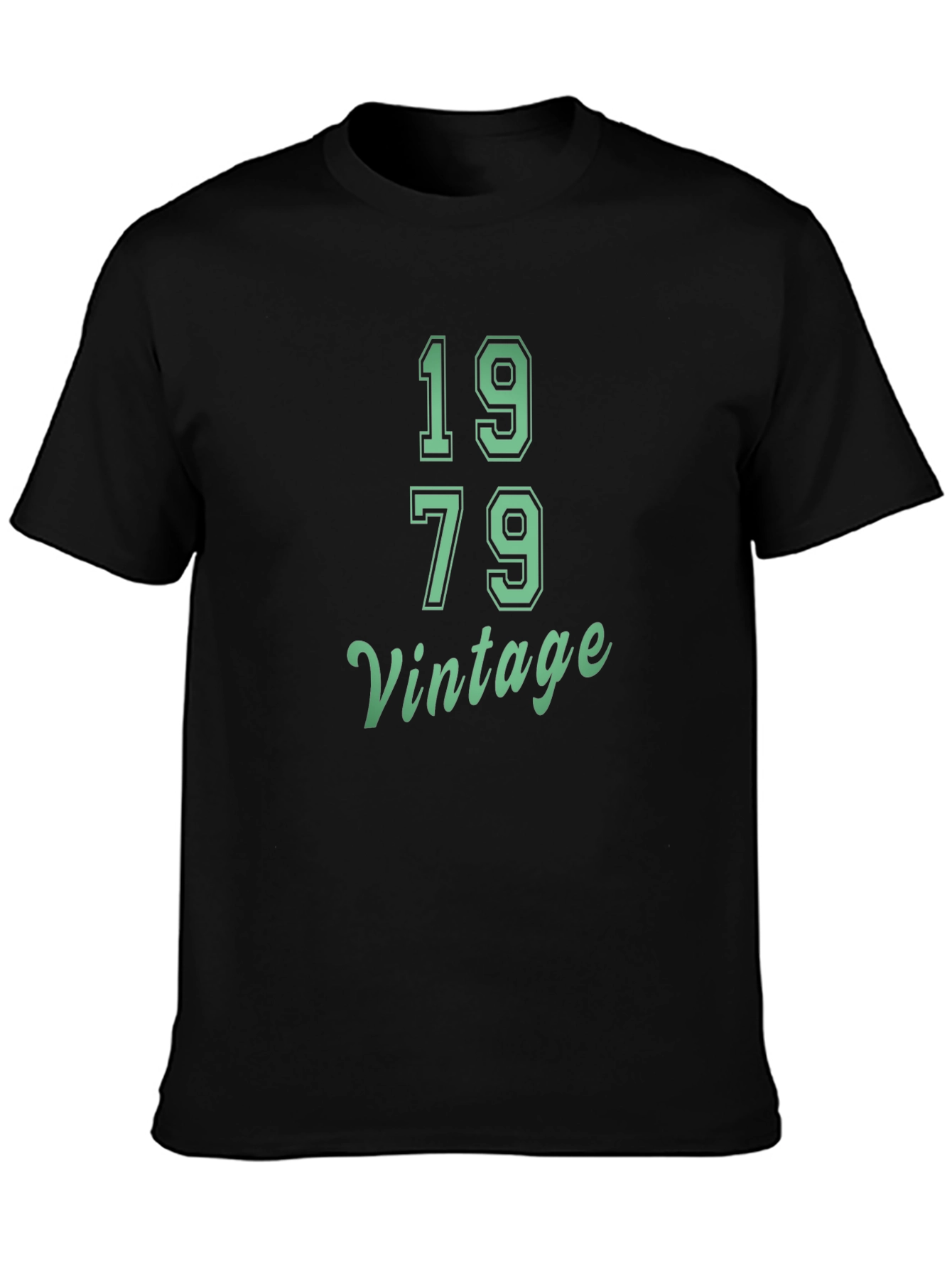 Black Vintage 1979 T-Shirt - Retro Birthday Gift view 3