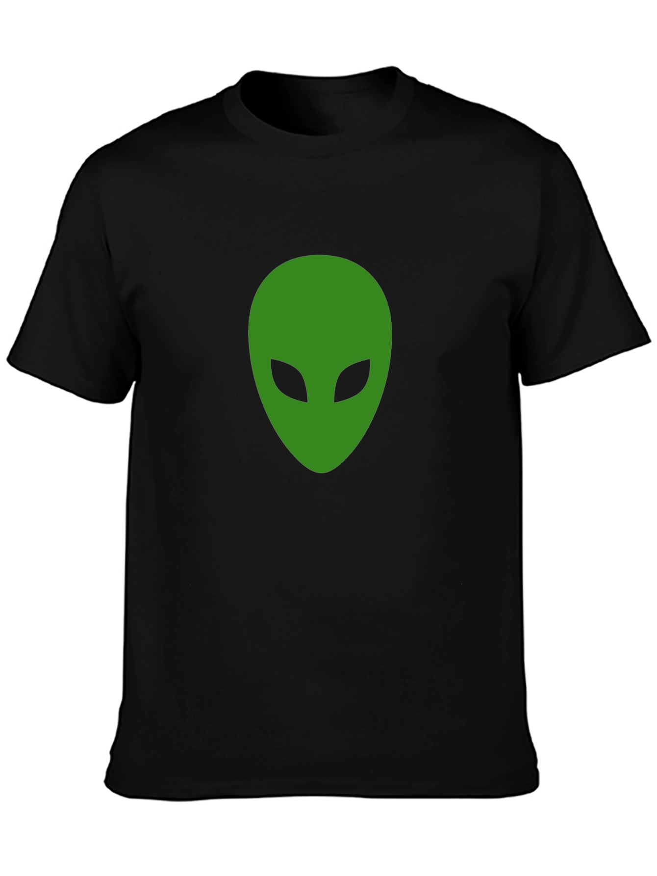 Alien Head Graphic Black T-Shirt - 3