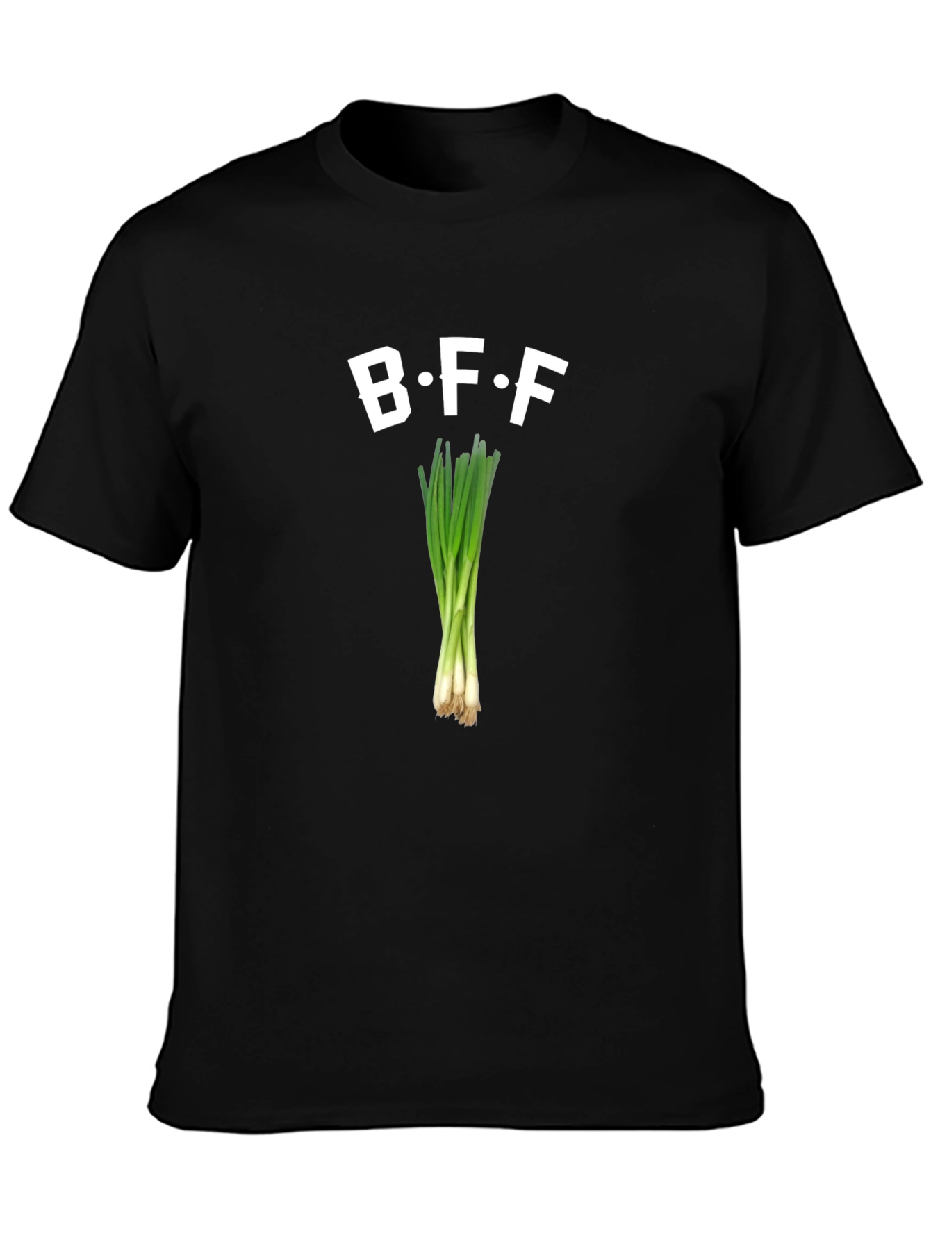 Black BFF Green Onion Graphic T-Shirt view 3
