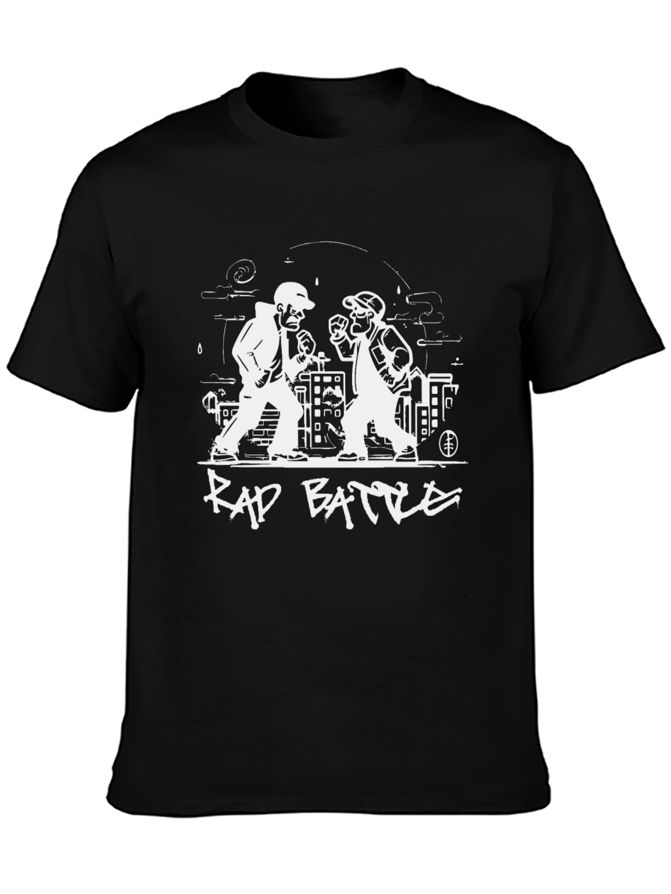 Black Rap Battle Graphic T-Shirt - Black view 3