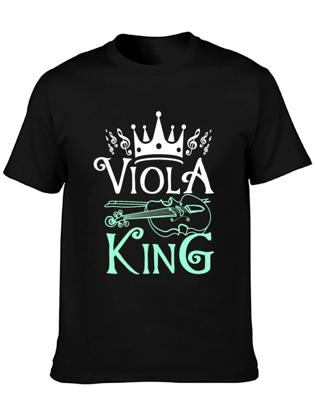 Black Viola King Graphic T-Shirt - Music Lover Tee view 3