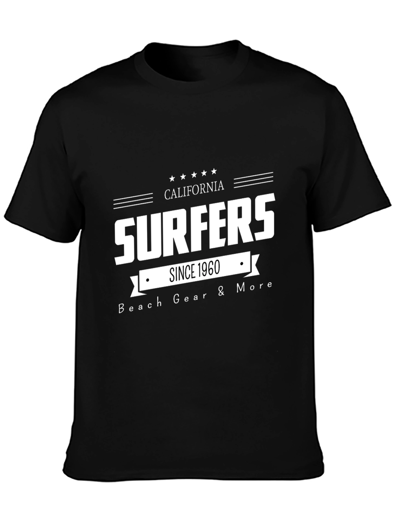 Black California Surfers Graphic T-Shirt - Since 1960 view 3