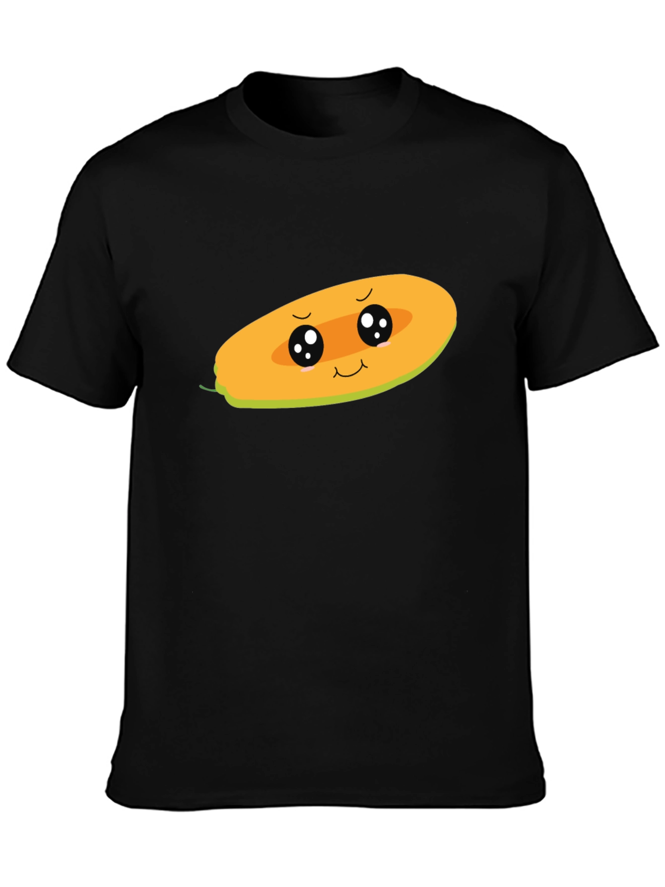 Black Kawaii Mango Graphic Tee - Cute Fruit Shirt view 3