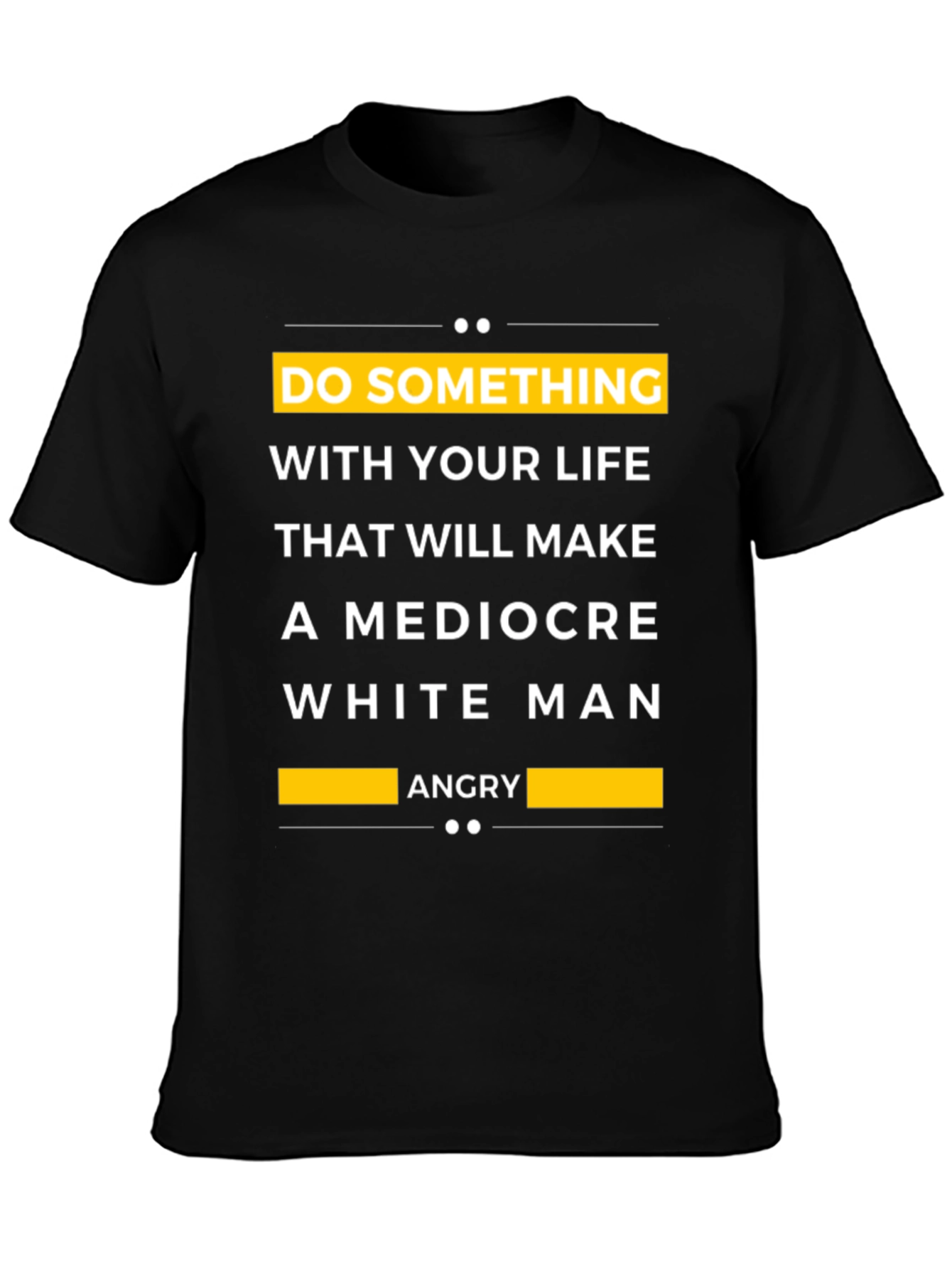Black Do Something Funny T-Shirt view 3